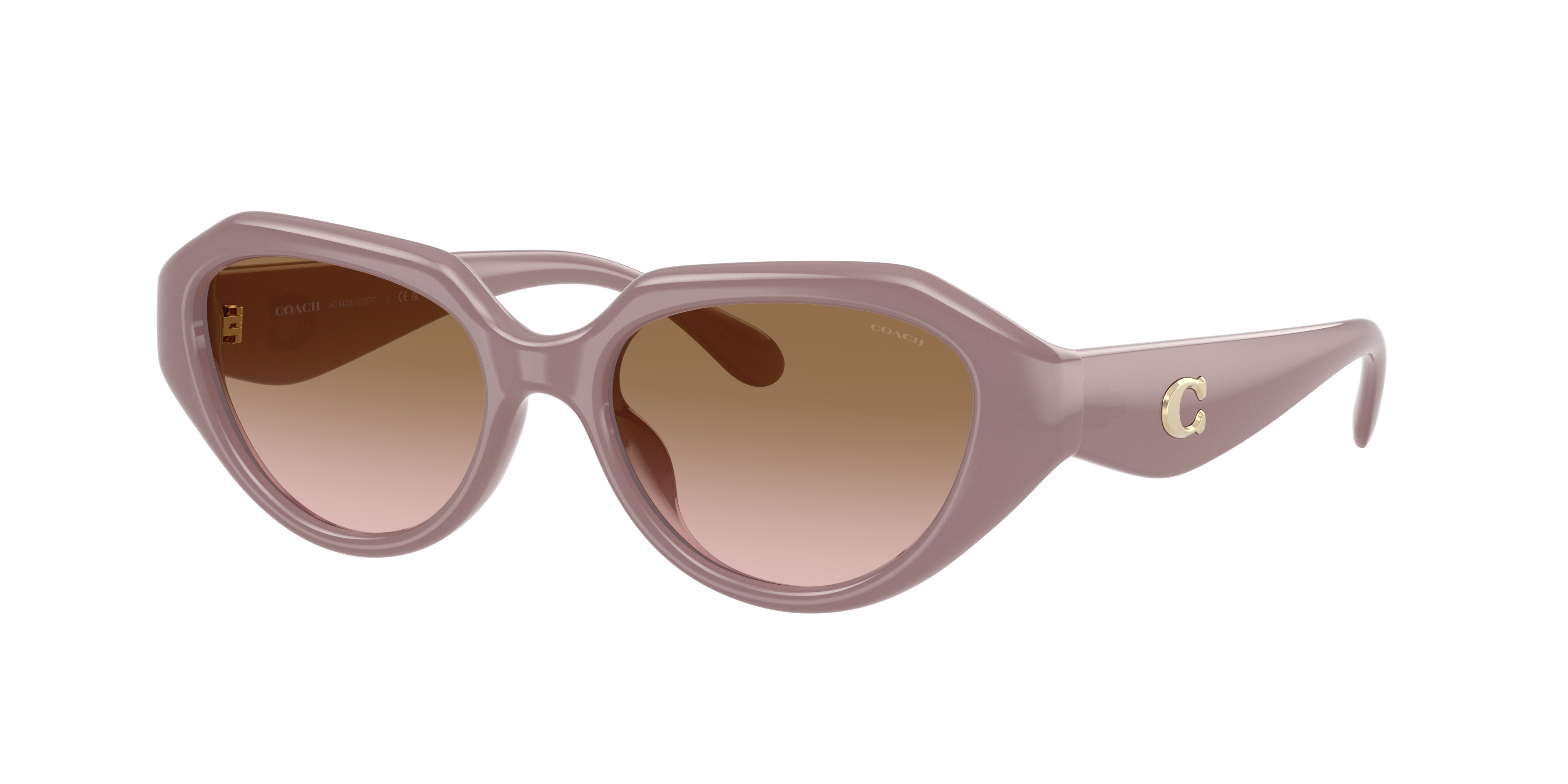 Coach Woman Sunglass CBY77 -  Frame color: Milky Putty, Lens color: Brown Peach Gradient