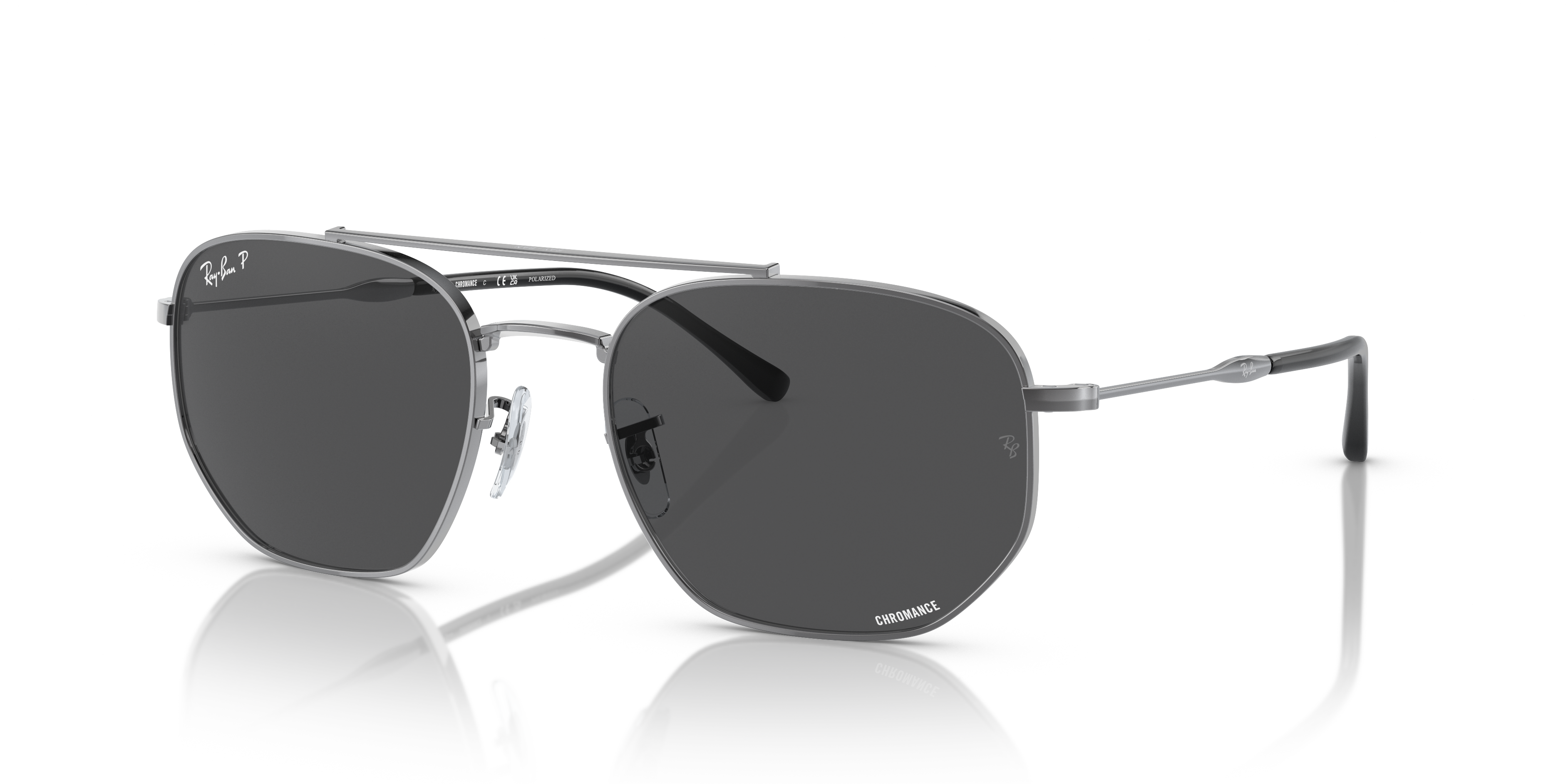 Ray-Ban RB3707 Polarized+ Lenses XL (57 - 20) with Grey lenses and