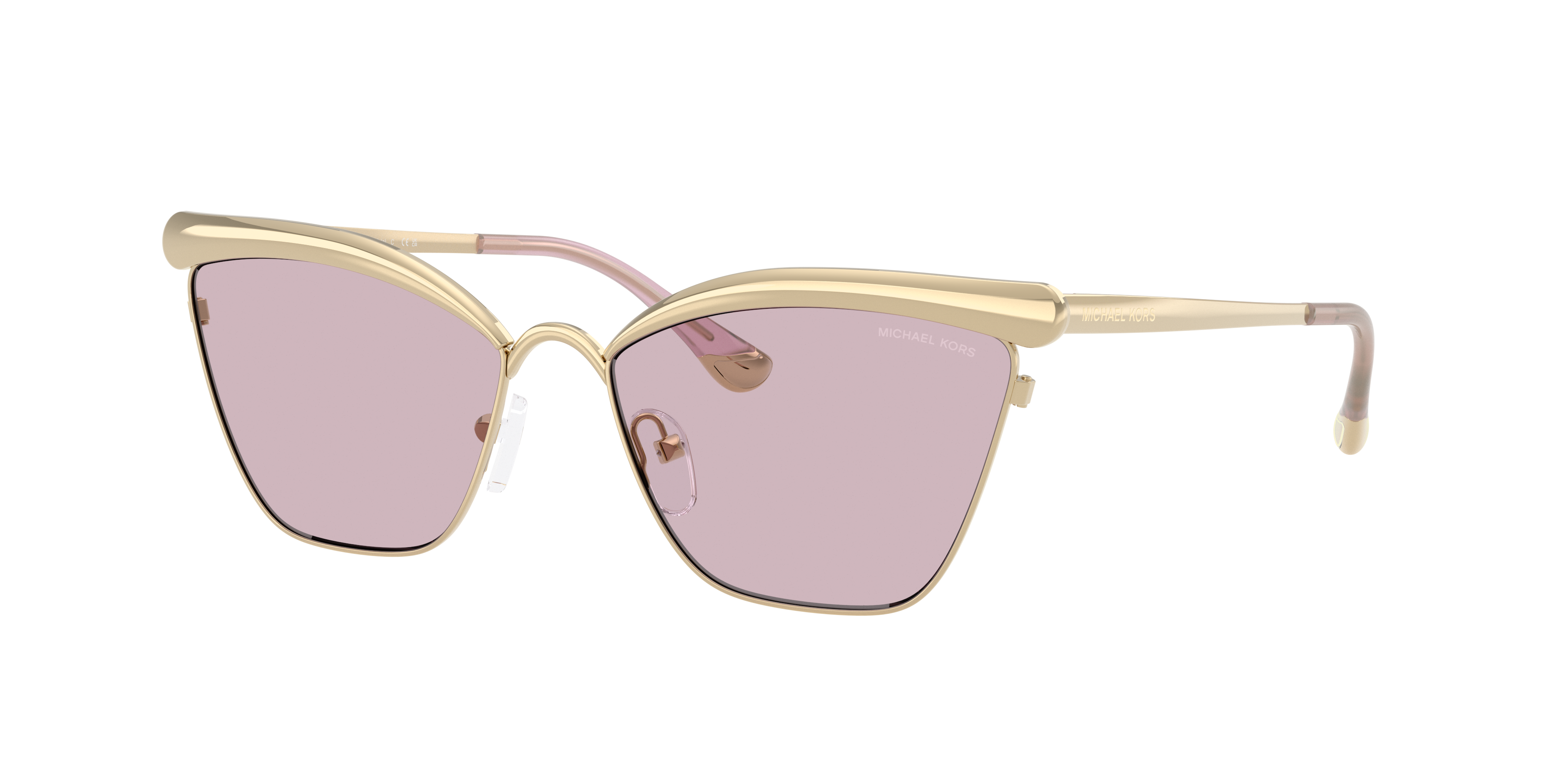 Michael Kors Woman Sunglass Scottsdale -  Frame color: Light Gold, Lens color: Wisteria