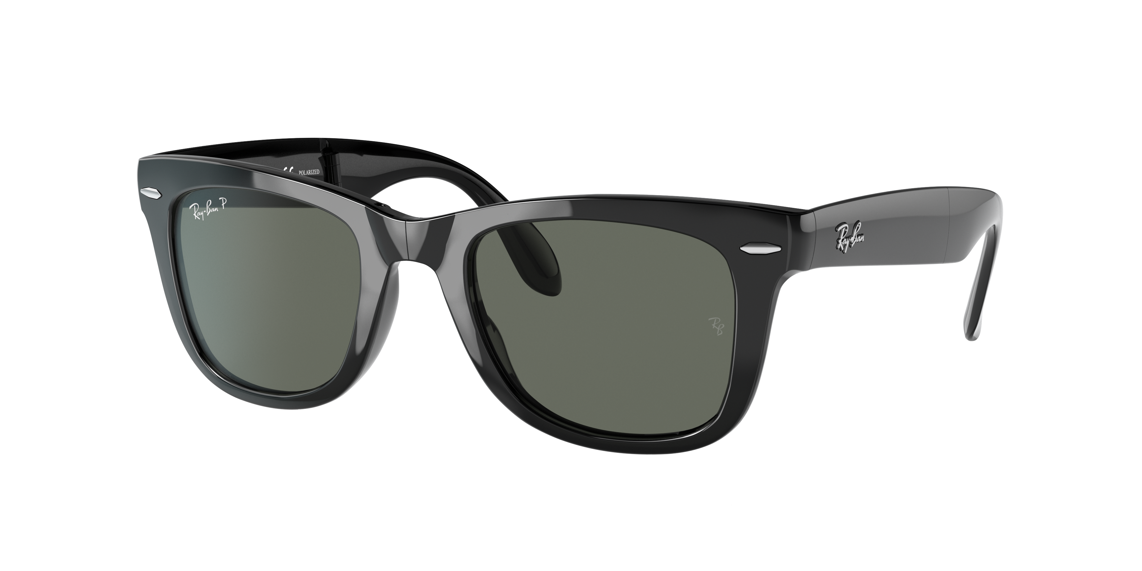 Ray-Ban Wayfarer Folding Classic L (50 - 22) with Green lenses and