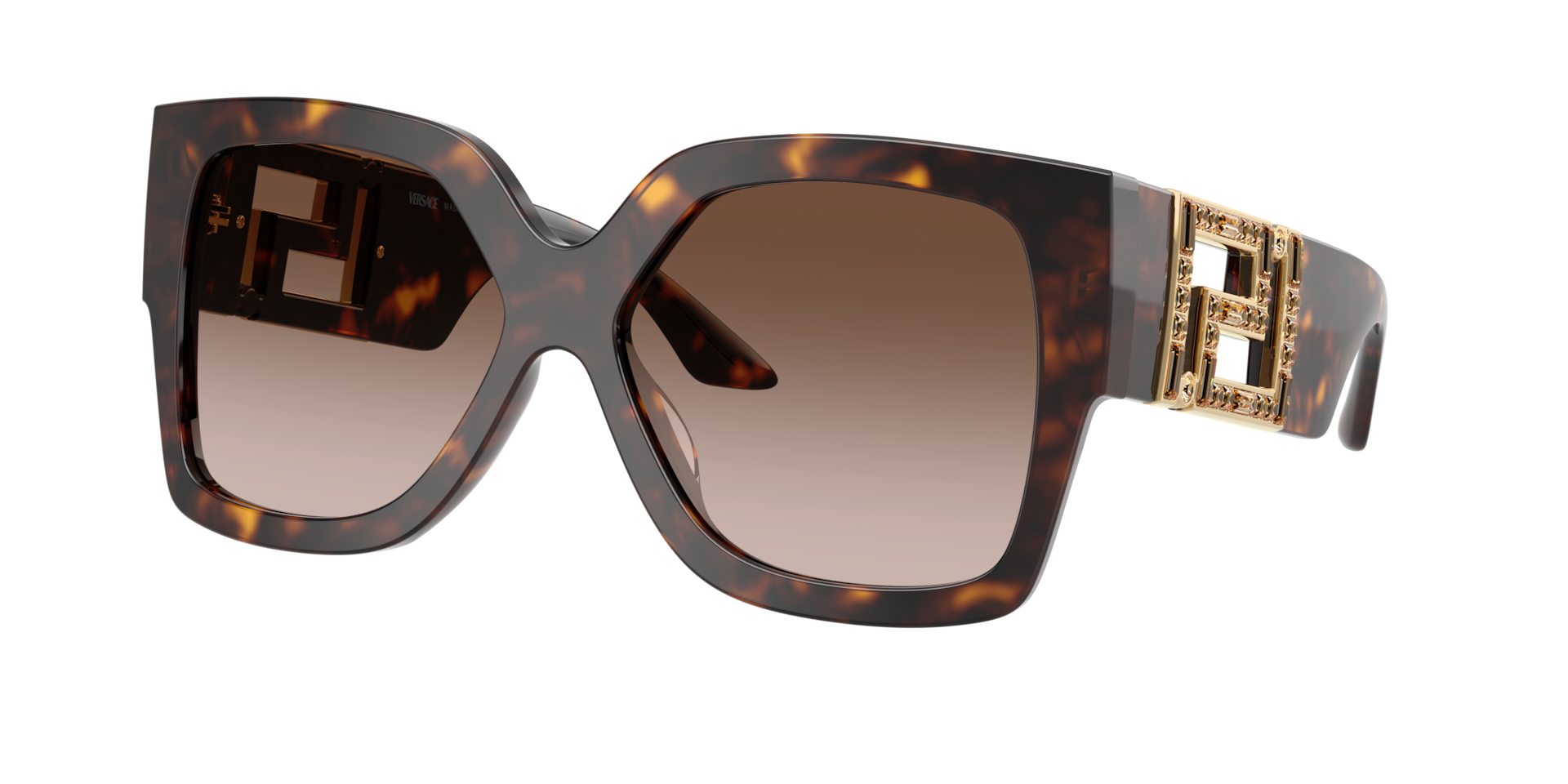0*9様 Versace メデューサ メッシュキャップ ブラウン Versace VE4402 XL (59 - 16) with Brown lenses and Tortoise frame