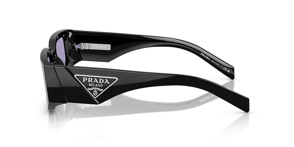 Prada PR 09ZS M (54 - 18) with Violet lenses and Black frame