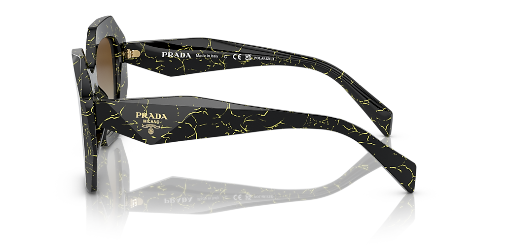 Prada PR 16WSF M (53 - 18) with Brown lenses and Black frame