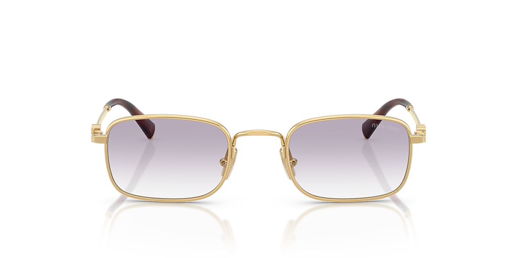 NEW MIU MIU MUA53S 5AK04O GREY GOLD SUNGLASSES MIU MIU MU A53S 5AK04O Miu Miu - MU A53S Sunglasses | Specs Collective main image 2
