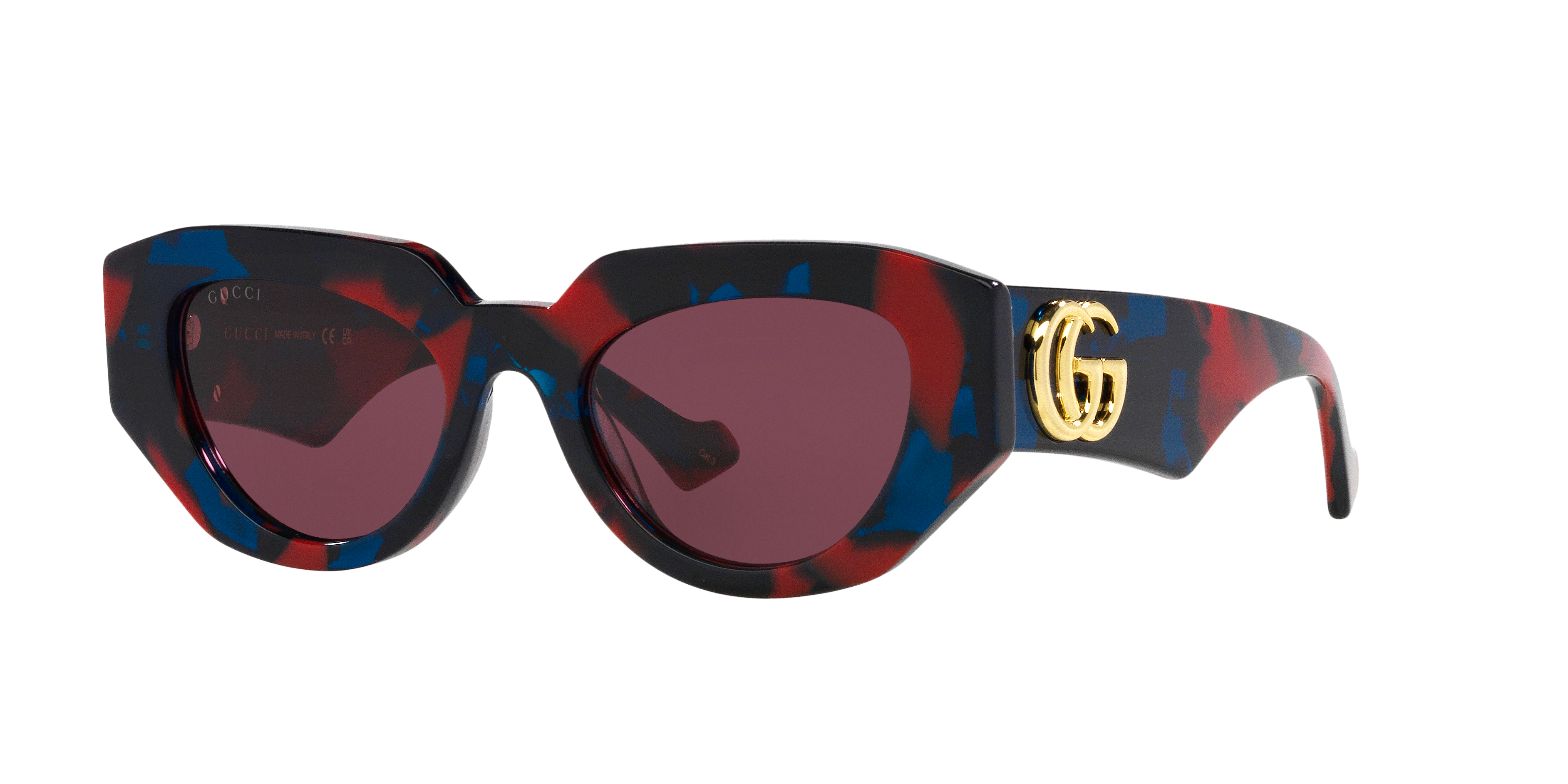 Gucci GG1421S S (51 - 20) with Violet lenses and Tortoise frame
