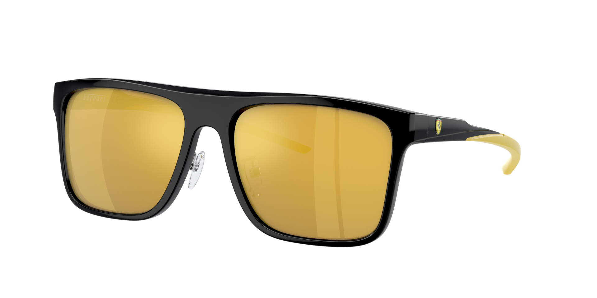 SCUDERIA FERRARI Man Sunglasses FZ6006F  -  Frame color: Black, Lens color: Mirror Gold