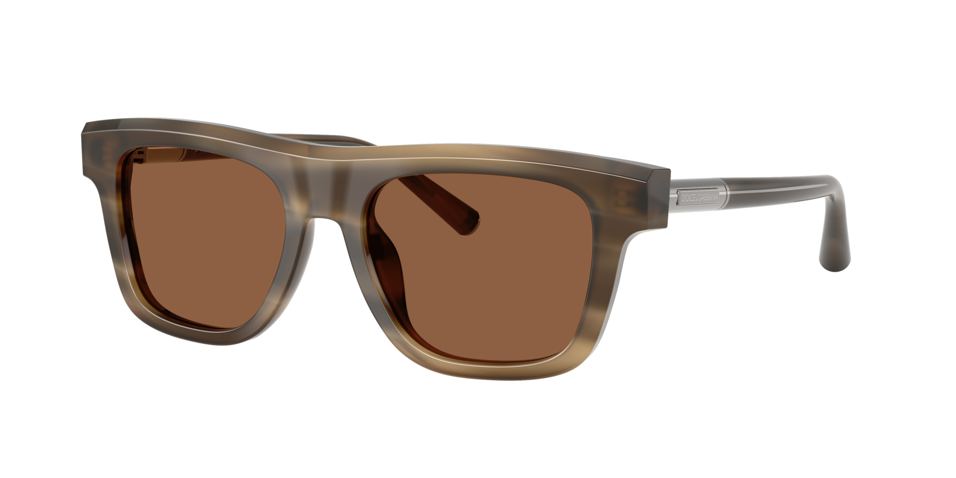 Dolce&Gabbana Man Sunglass DG4521 -  Frame color: Striped Tobacco, Lens color: Bronze