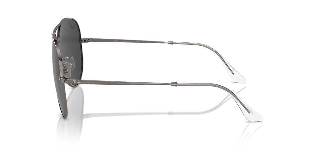 Ray-Ban Aviator Titanium L (58 - 14) with Black lenses and Grey