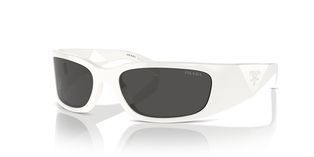 PRADA サングラス ホワイト Prada PR A19S L (60 - 18) with Grey lenses and White frame