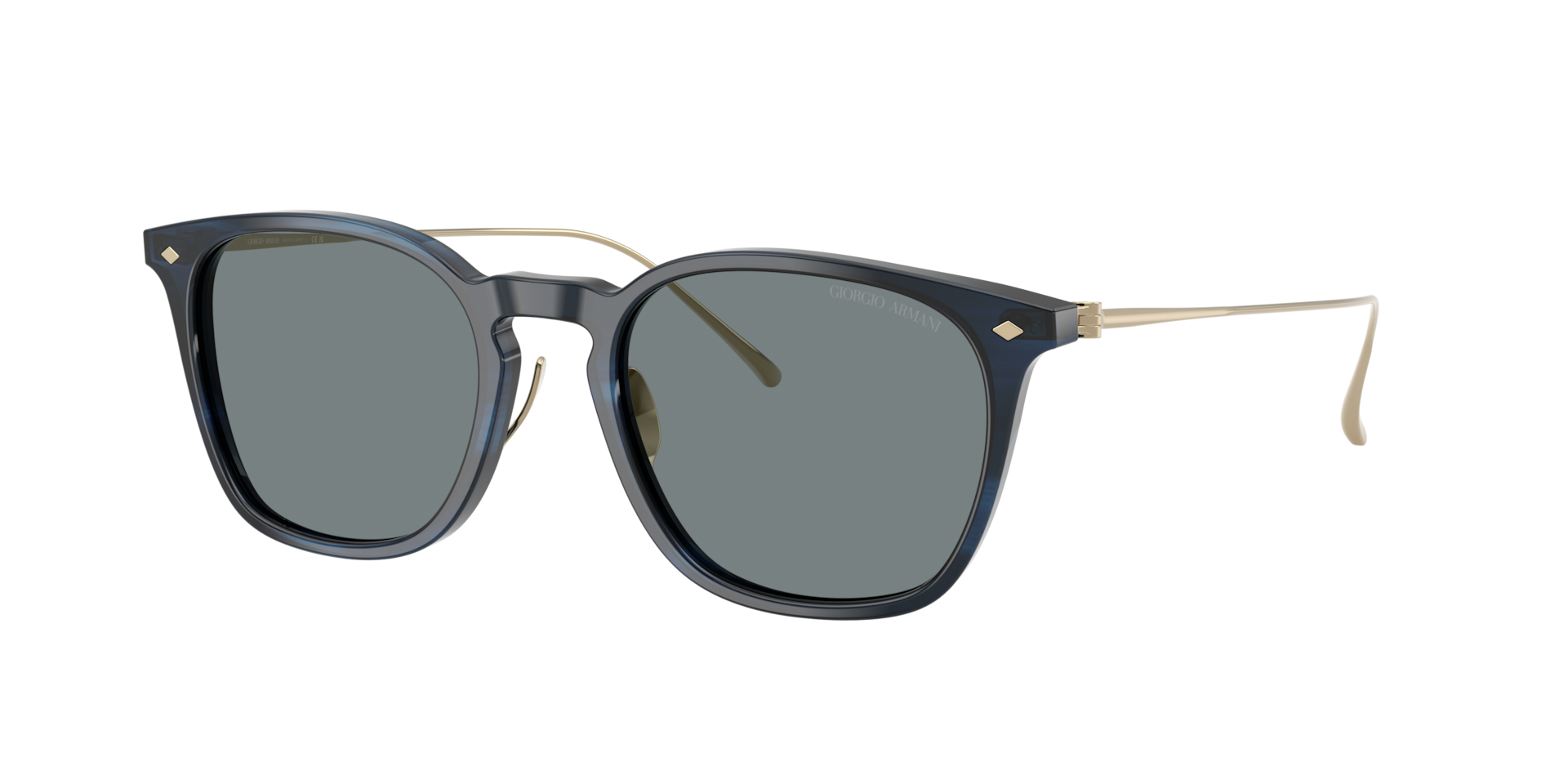 Giorgio Armani Man Sunglass AR8226T -  Frame color: Striped Blue, Lens color: Blue