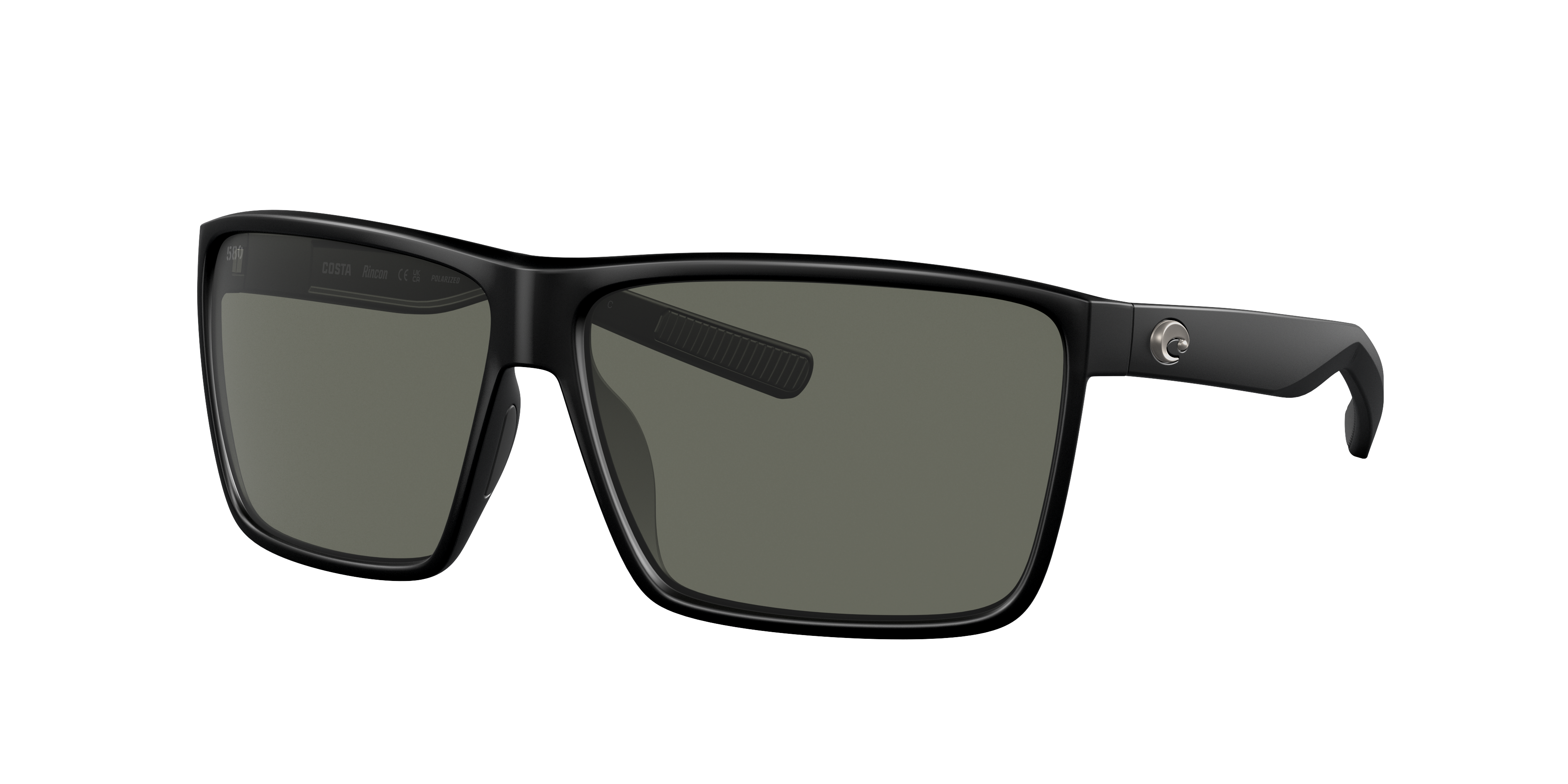Costa Man Sunglass Rincon -  Frame color: Matte Black, Lens color: Gray