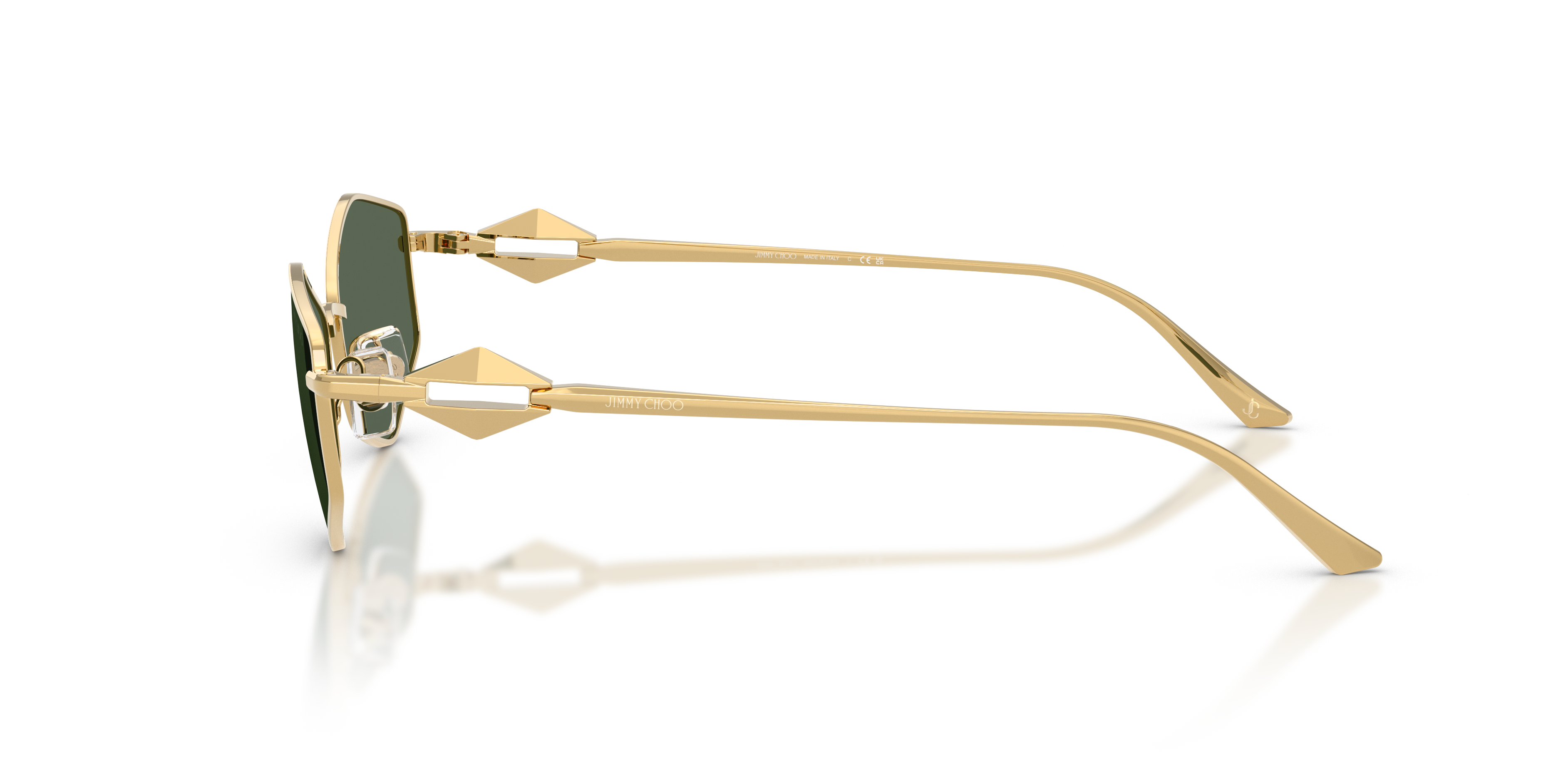 Jimmy Choo JC4017 M (55 - 16) with Green lenses and Gold frame