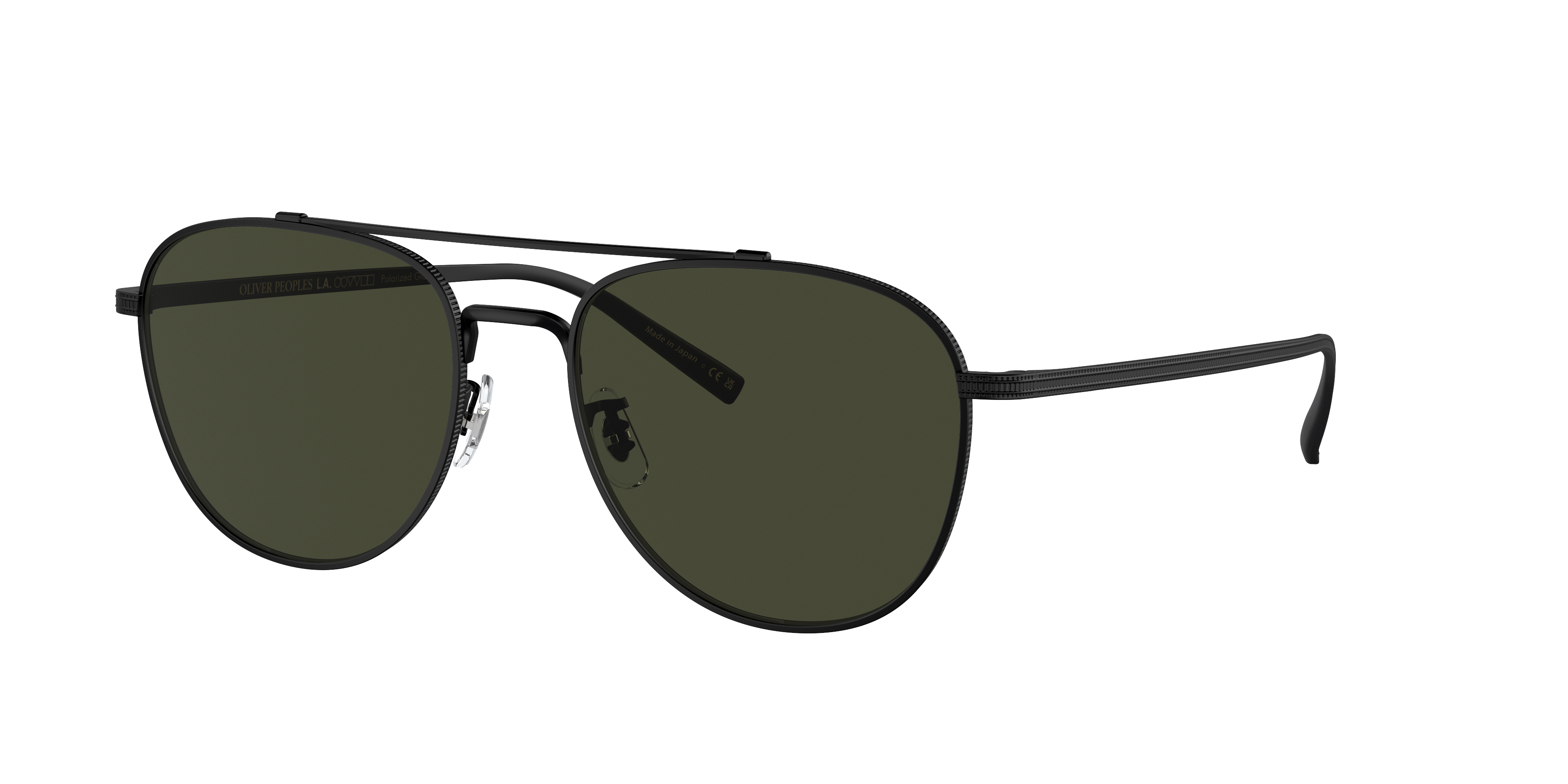 Oliver Peoples Unisex Sunglass OV1335ST Rivetti -  Frame color: Matte Black, Lens color: G-15 Polar