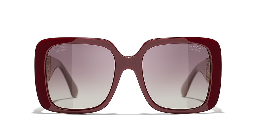 Chanel Square Sunglasses CH5532 L (54 - 19) with Pink lenses and