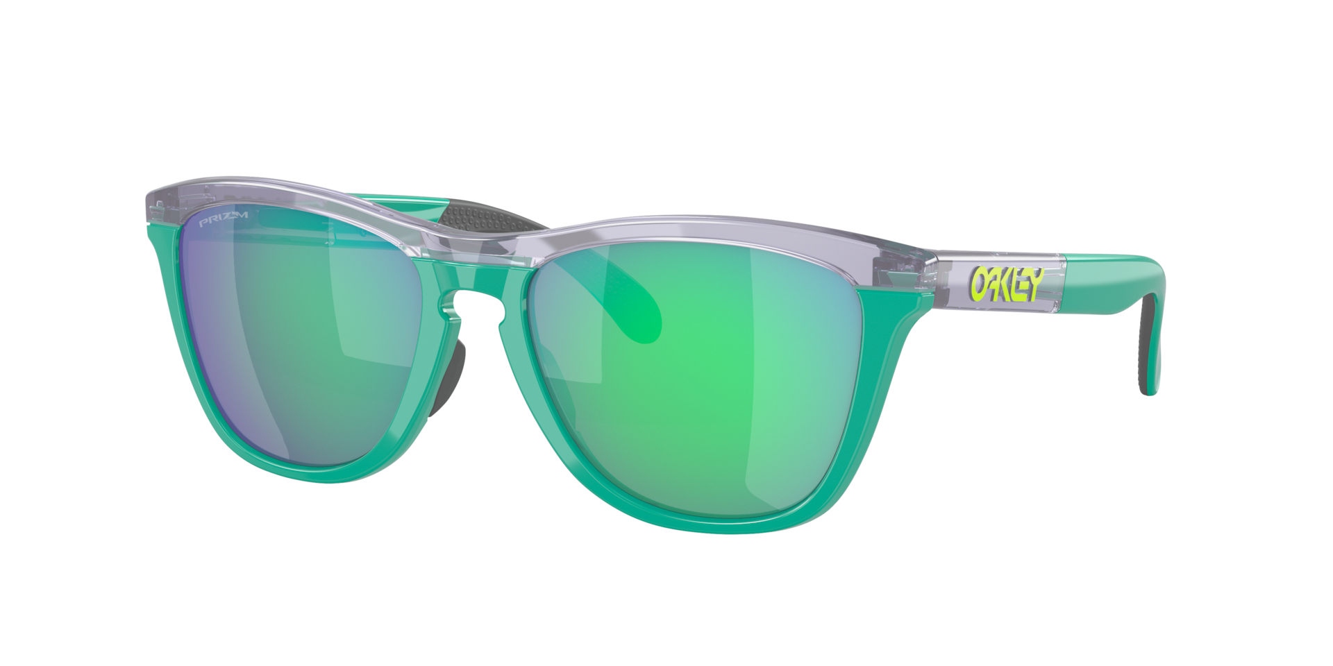 Oakley Mann Sunglass Frogskins™ Range - Rahmenfarbe: Lilac/Celeste, Linsenfarbe: Prizm Jade