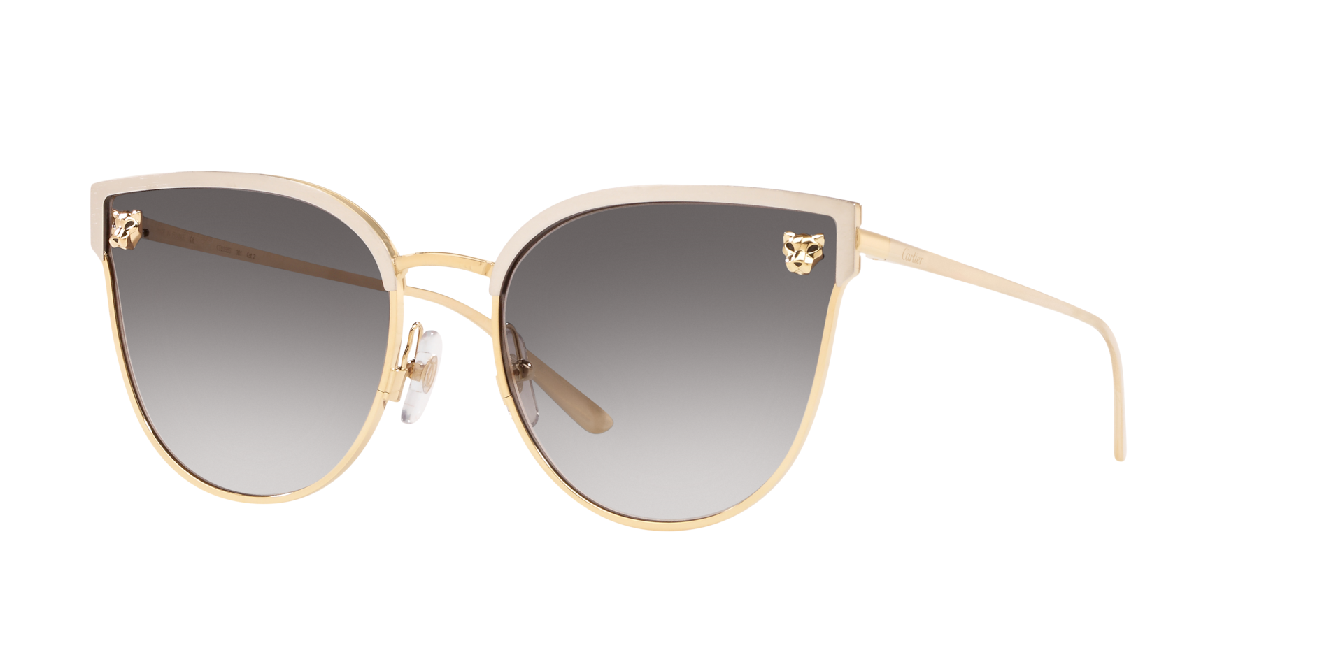 Cartier Femme Sunglass CT0198S - Couleur du Monture Or brillant Couleur de Lentille Dgrad Gris 1020 €