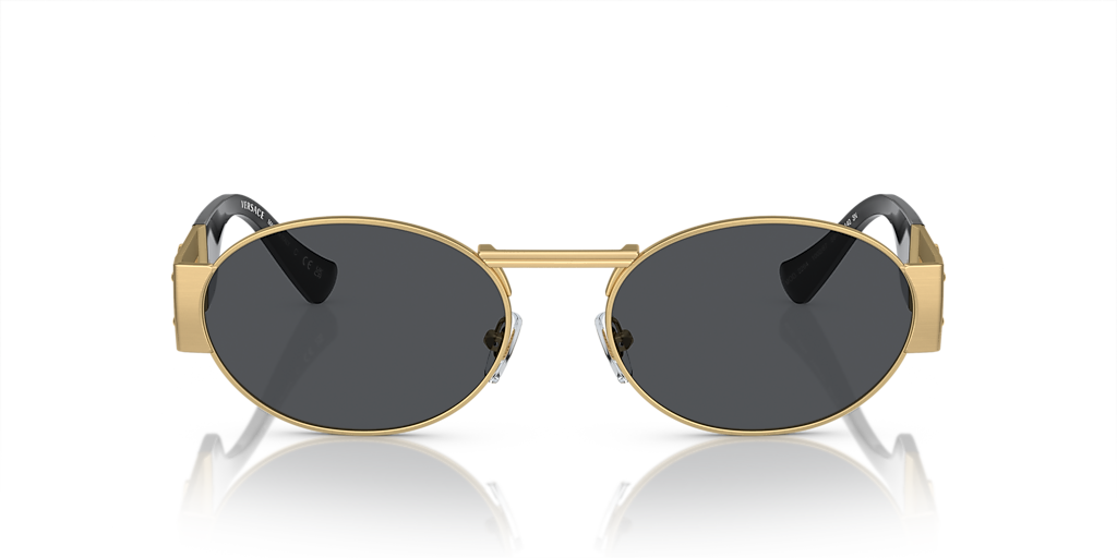 Versace VE2264 L (56 - 18) with Grey lenses and Gold frame