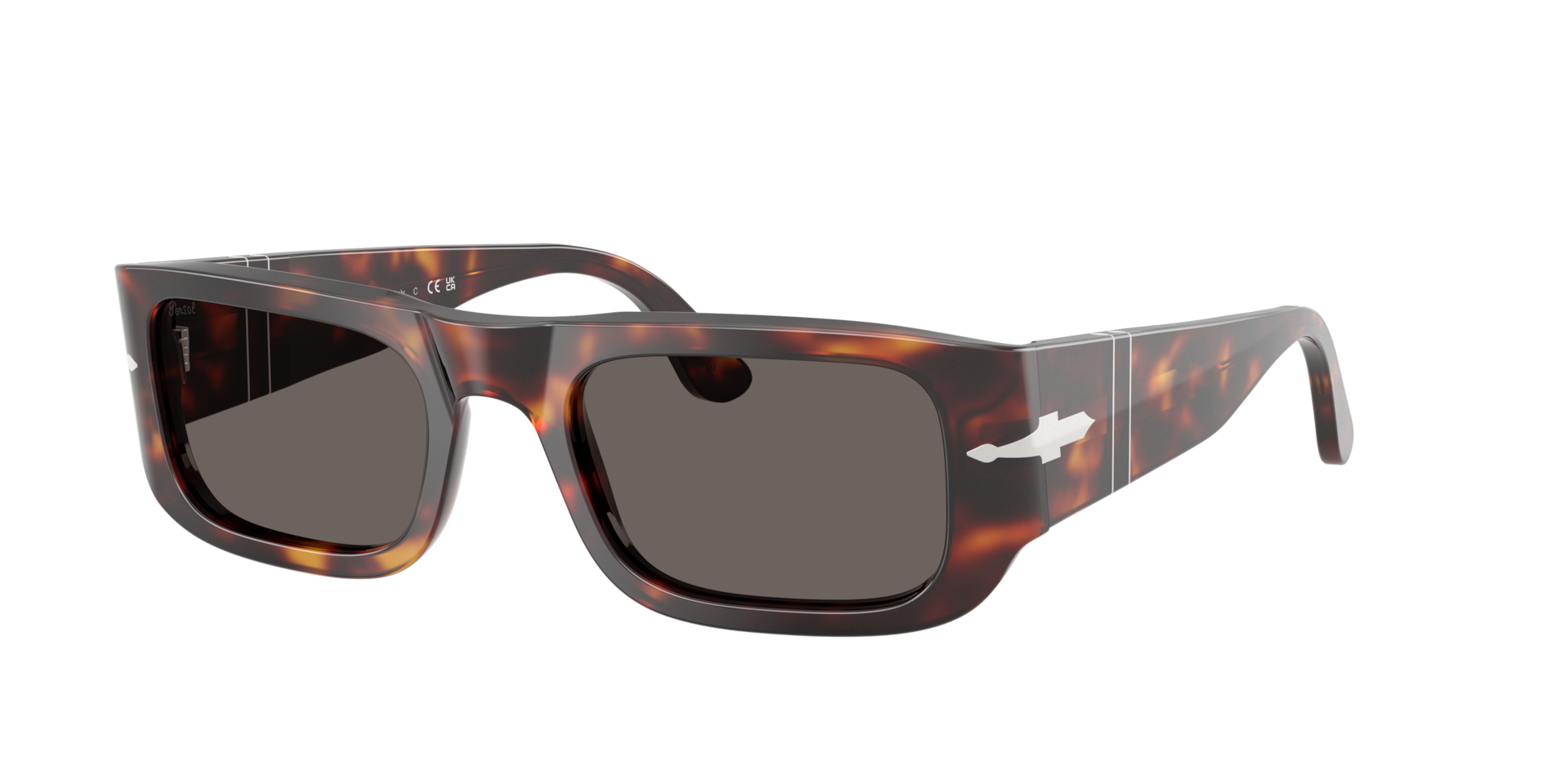 Persol Unisex Sunglass PO3362S - Couleur du Monture Havana Couleur de Lentille Gris fonc 133 €
