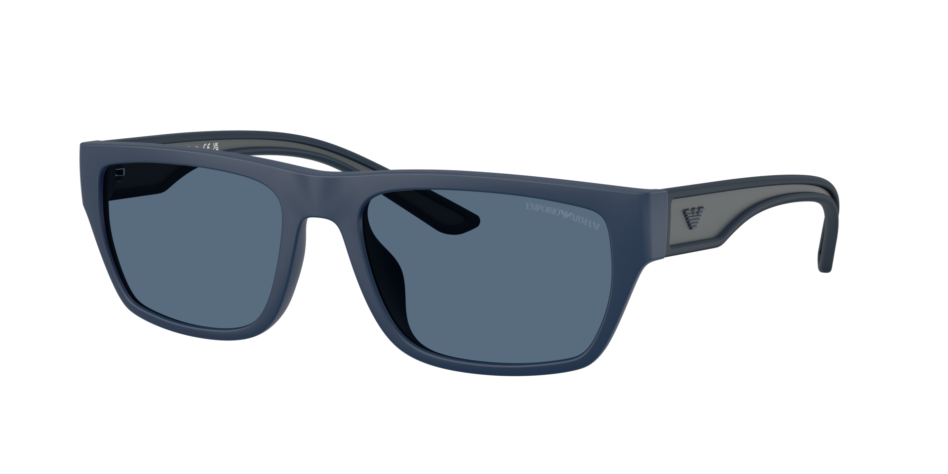 Emporio Armani Man Sunglass EA4267U -  Frame color: Rubberized Matte Blue, Lens color: Dark Blue