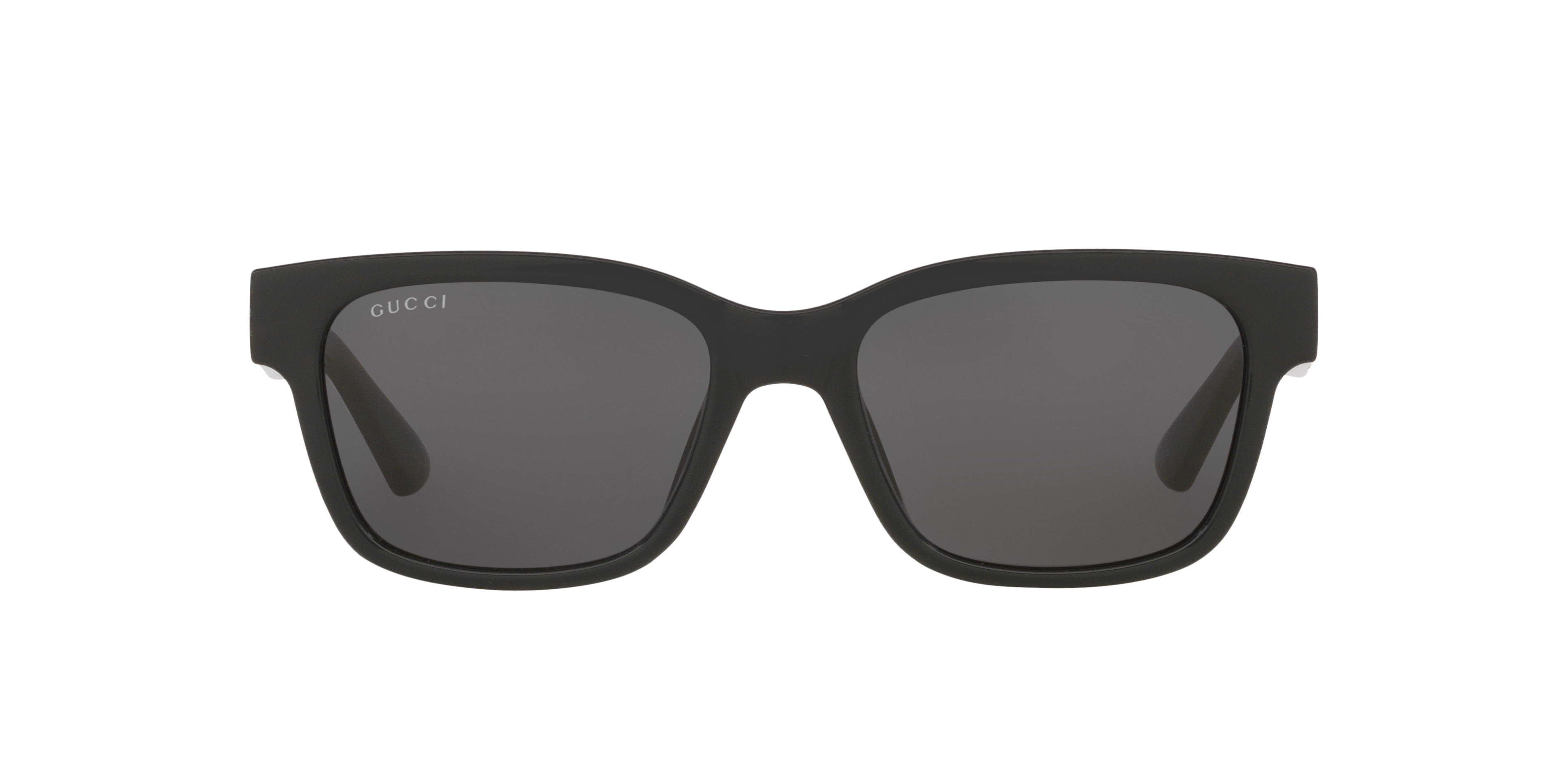 Gucci GG1716S M (54 - 18) com Lentes Cinza e Armação Preto