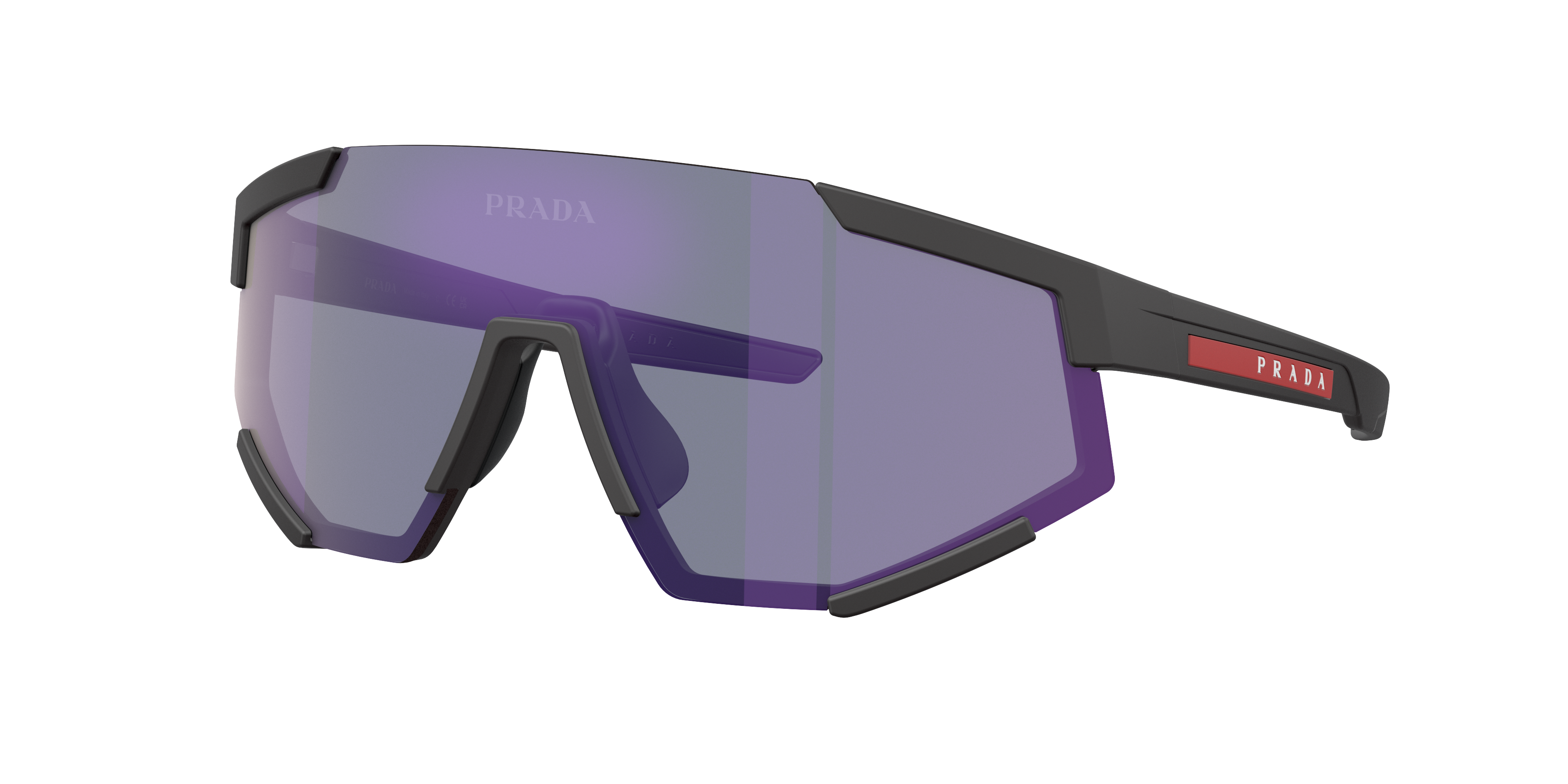 Prada Linea Rossa PS 04WS L (0 - 137) with Blue lenses and Black
