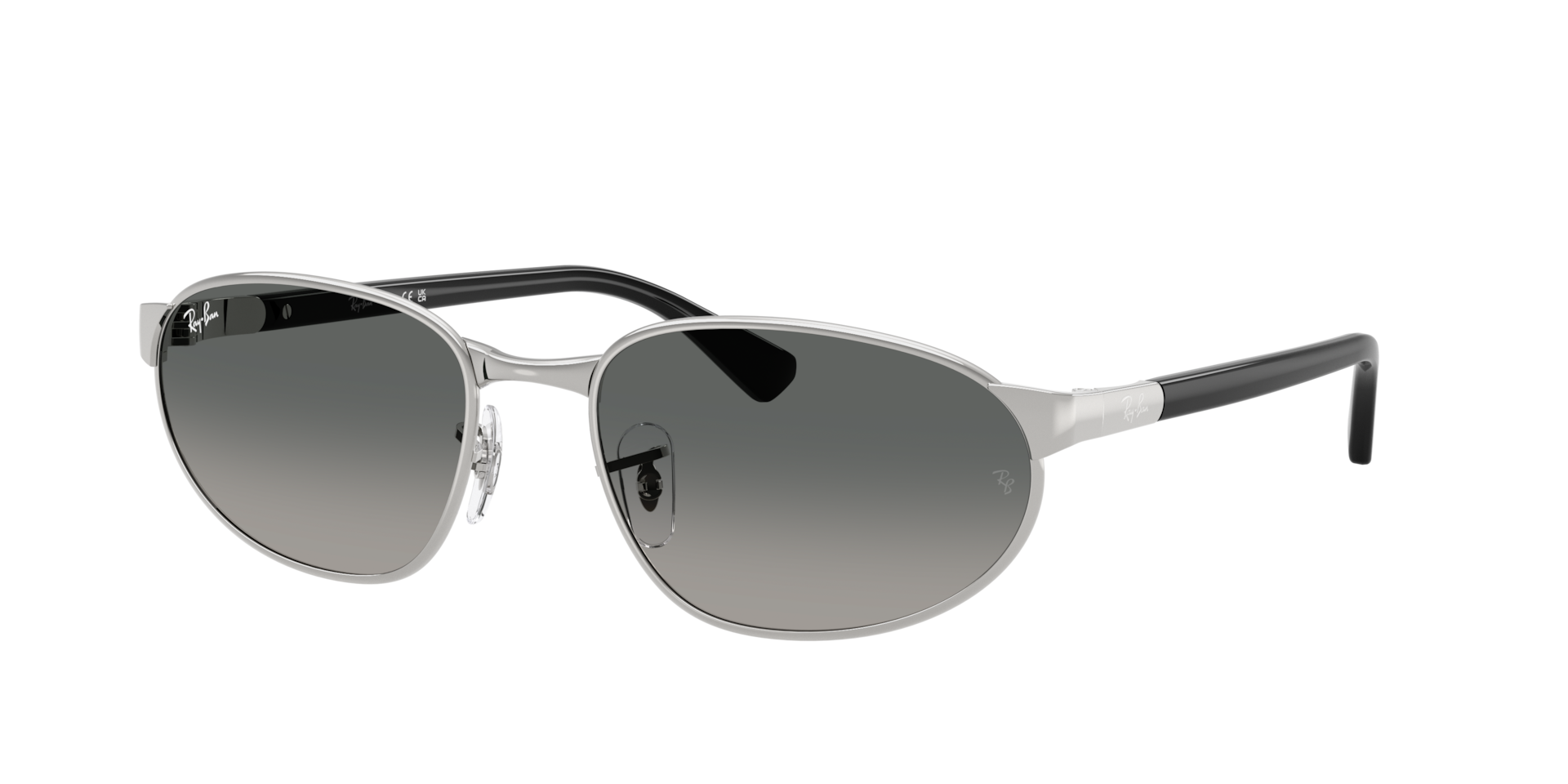Ray-Ban Unisex Sunglass RB3777 - Couleur du Monture: Argent, Couleur de Lentille: Dégradé Gris