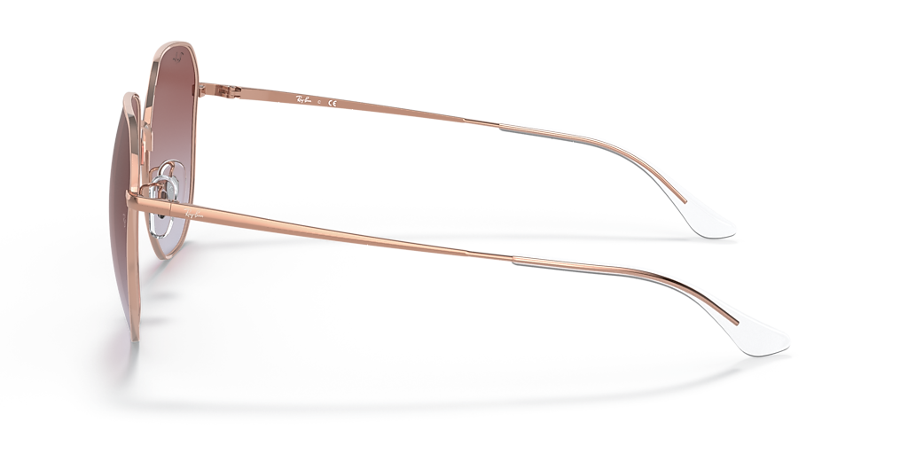 Ray-Ban RB3680D XXL (60 - 19) with Violet lenses and Pink frame