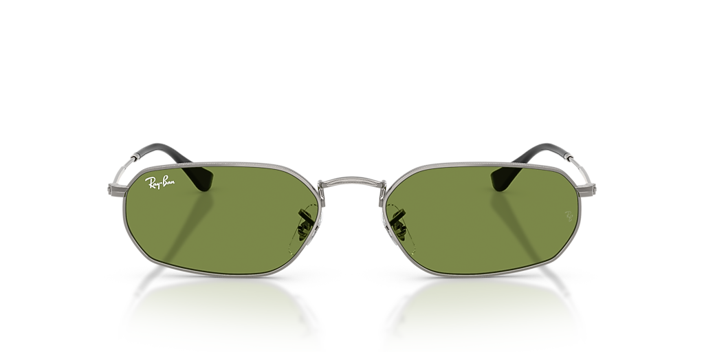 レイ Ray-Ban RB3947 XL (57 - 18) with Green lenses and Grey frame