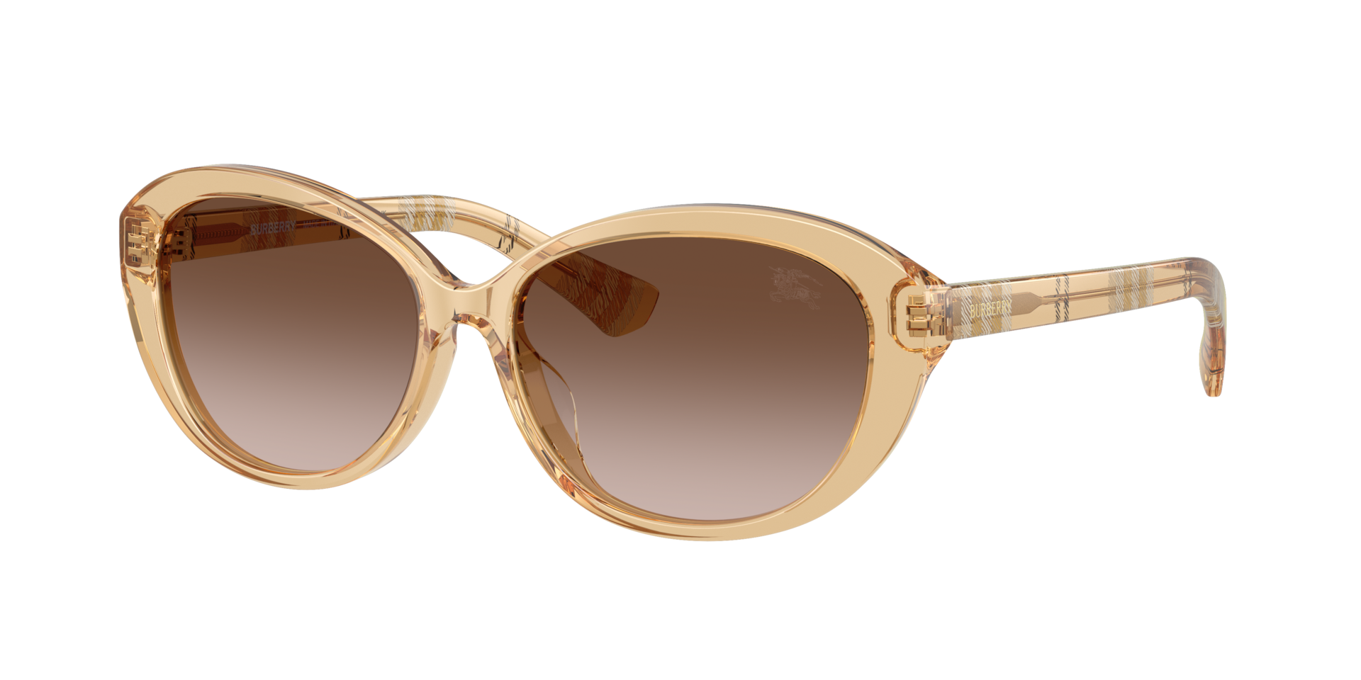 Burberry Yellow/Brown Be4507d 416713 Woman Sunglasses Acetate Pillow Normal Nuanced - Image 2