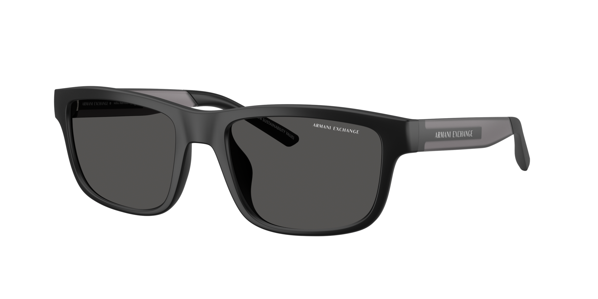 Armani Exchange Homme Sunglass AX4169SU - Couleur du Monture Noir mat Couleur de Lentille Gris fonc 95 €