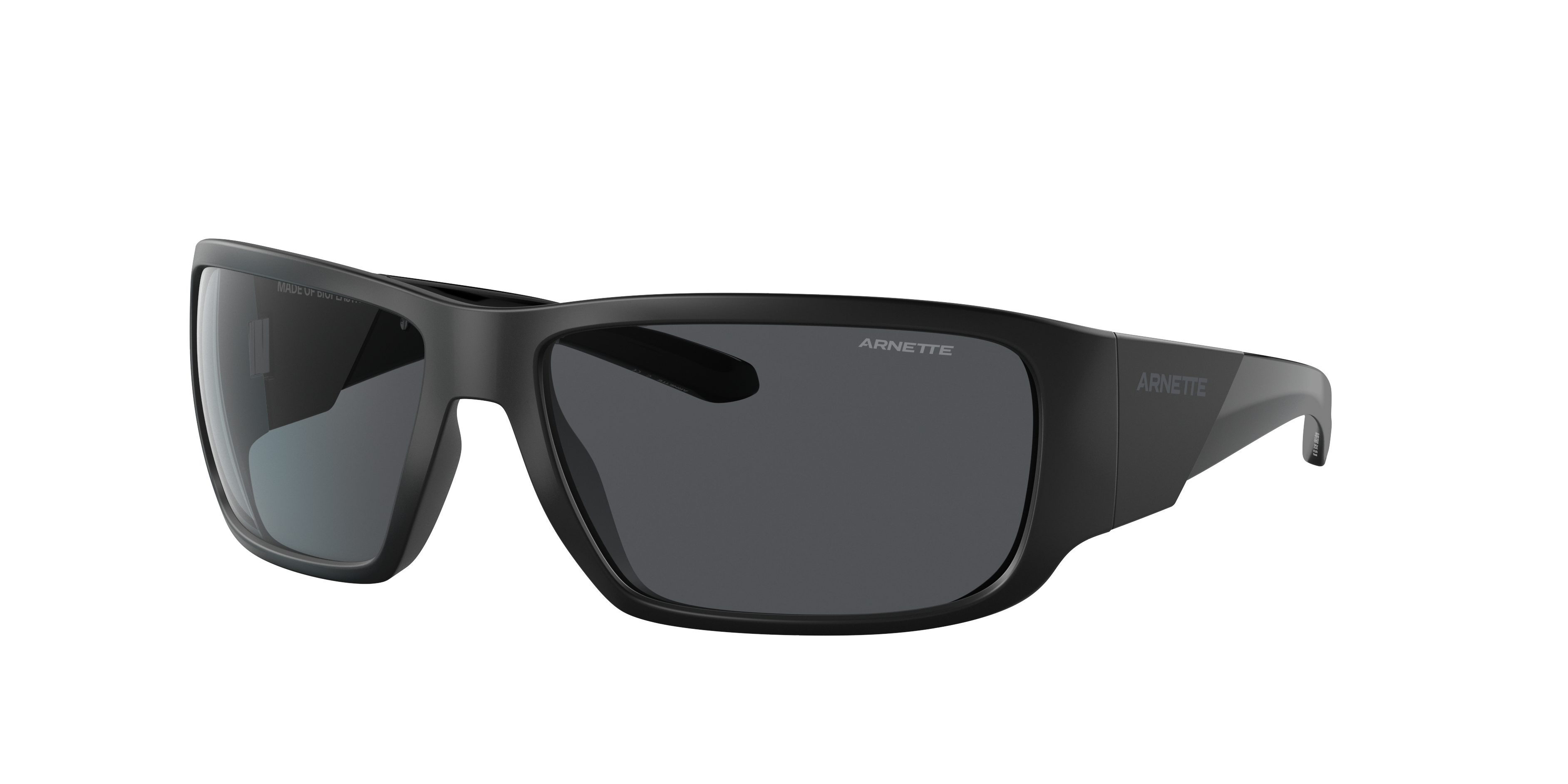Arnette Man Sunglass Snap II -  Frame color: Matte Black, Lens color: Dark Grey