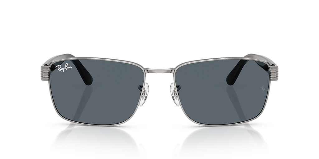 Ray-Ban renoma アルマーニのセット Ray-Ban RB3750 XXL (62 - 18) with Blue lenses and Grey frame