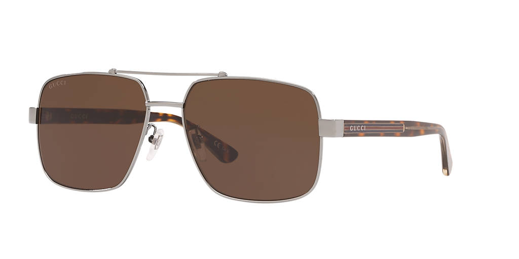 Gucci GG0529S XXL (60 - 17) with Brown lenses and Gold frame
