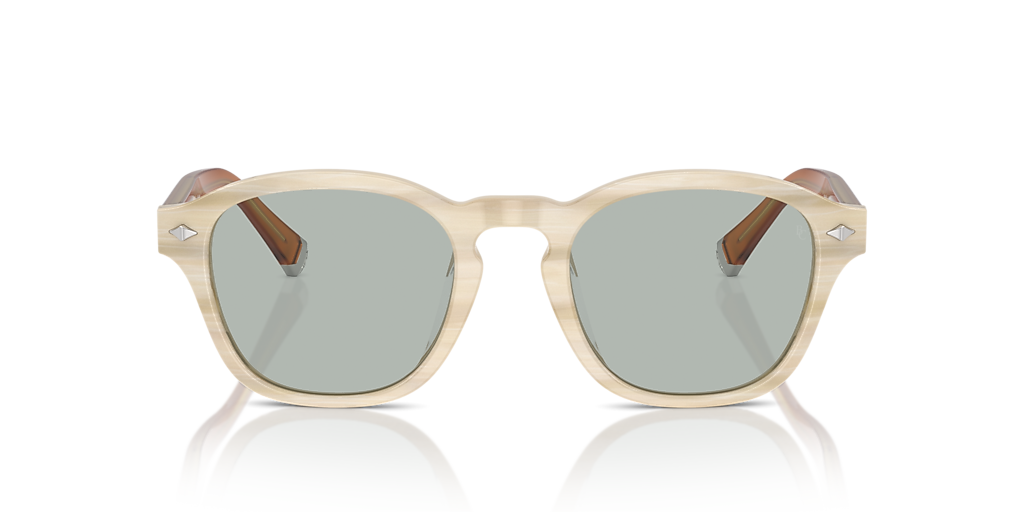 Brunello Cucinelli BC4006S M (50 - 21) with Blue lenses and Beige