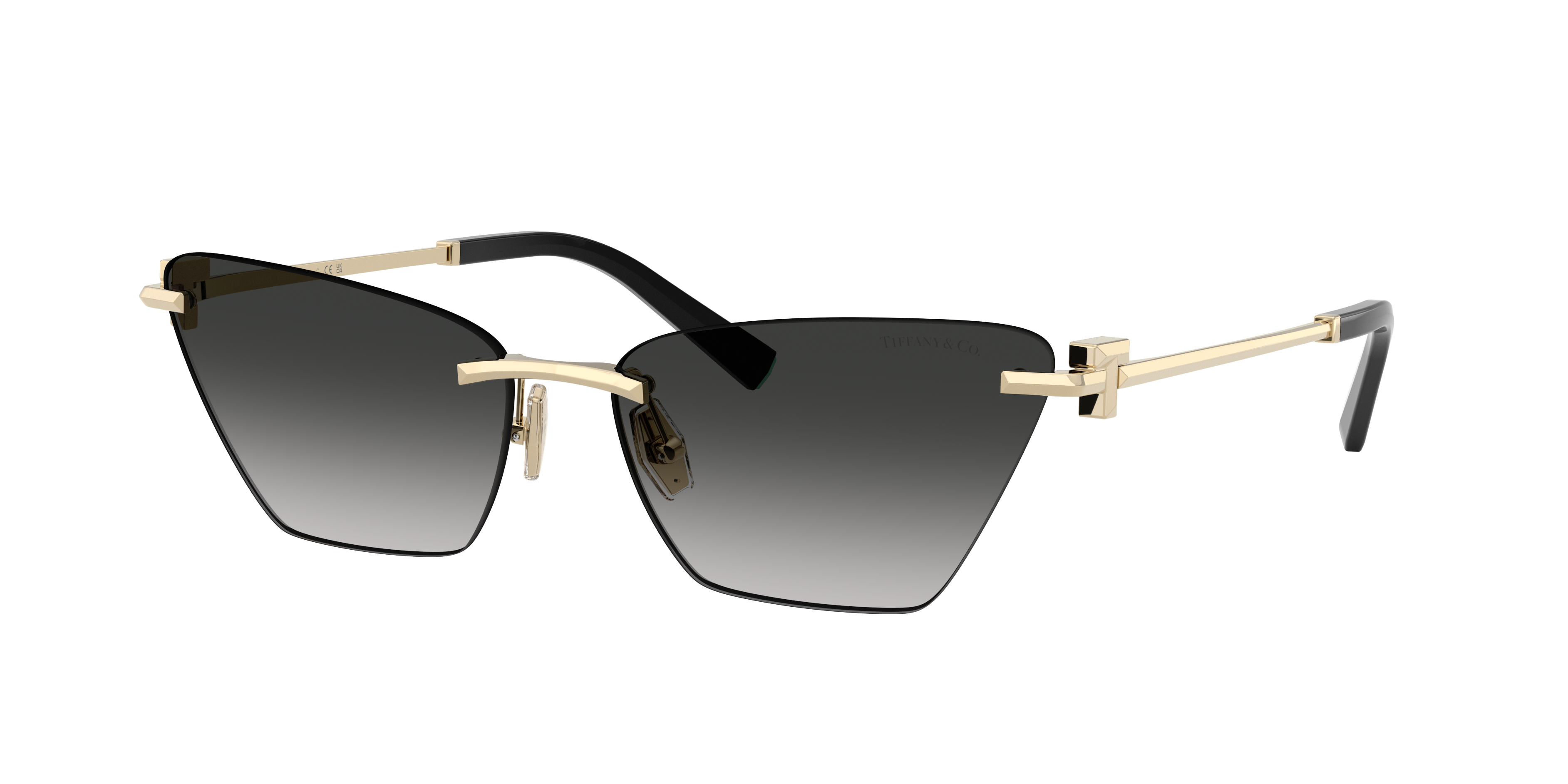 Tiffany & Co. TF3120 XXL (61 - 16) com Lentes Cinza e Armação Ouro