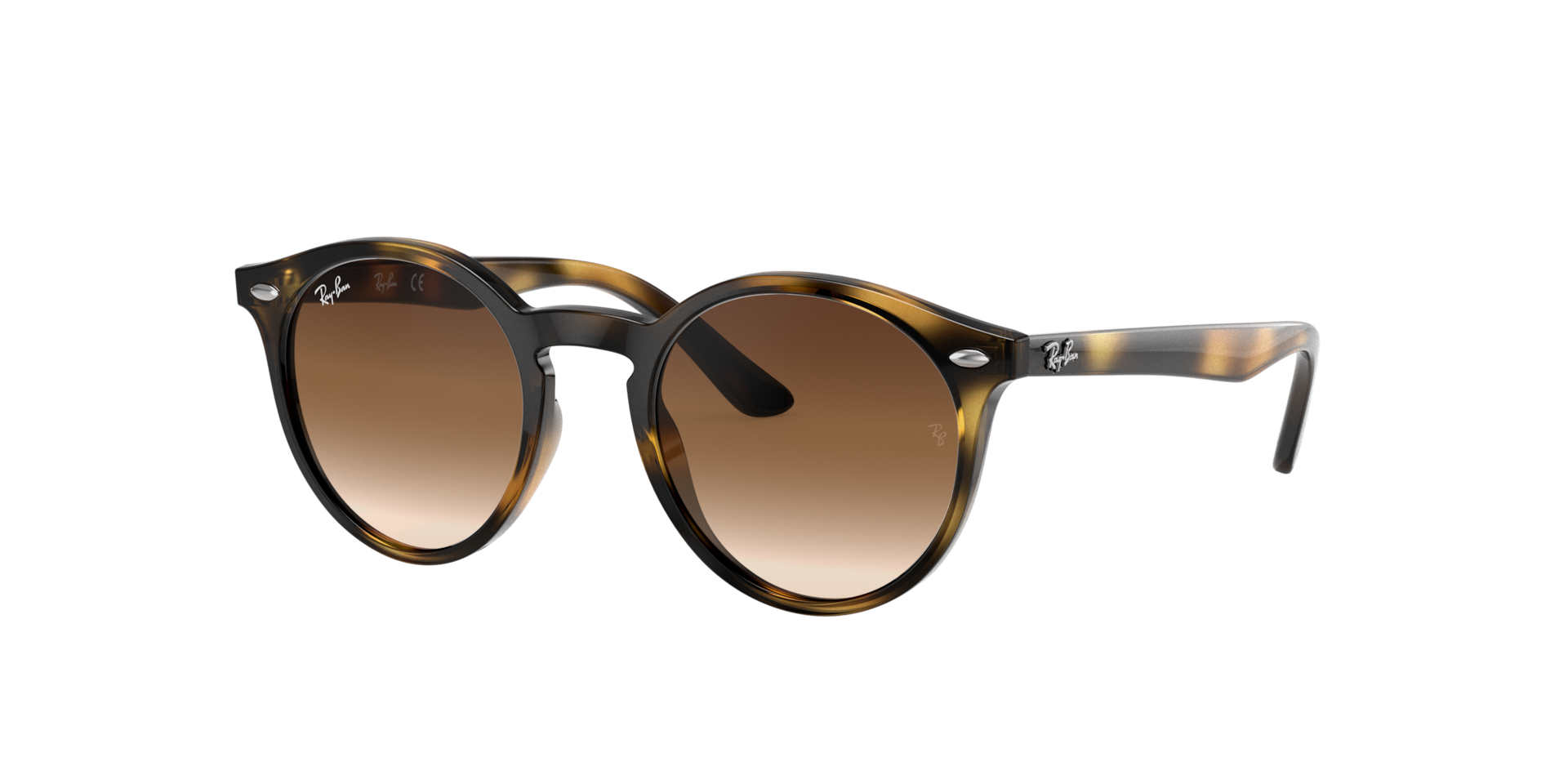 Ray-Ban Unisex Sunglass RB9064S Kids - Framekleur: Havana, Lenskleur: Donkerbruin