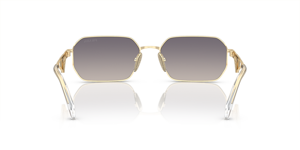 Prada PR A51S XL (58 - 17) with Blue lenses and Gold frame