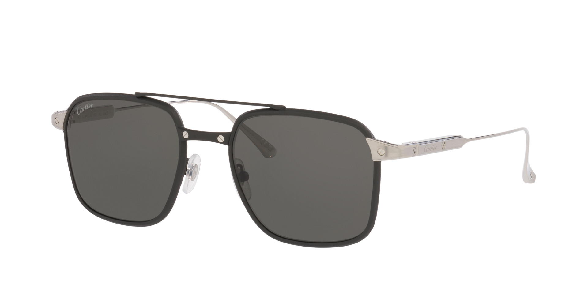 Cartier Homme Sunglass Ct0610S - Couleur du Monture: Noir, Couleur de Lentille: Gris Polarisé