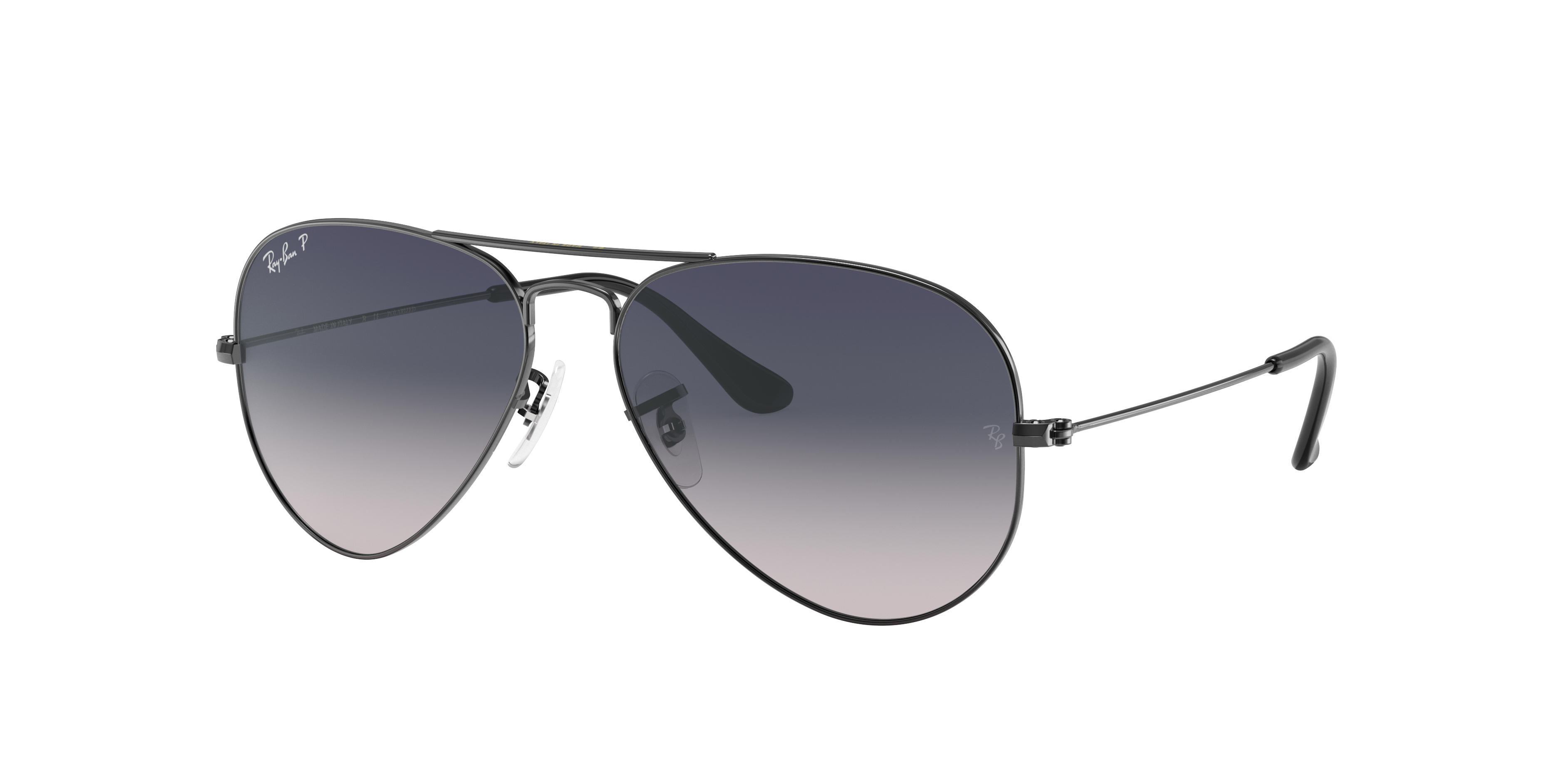 Ray-Ban Aviator Gradient XXL (62 - 14) with Blue lenses and Grey