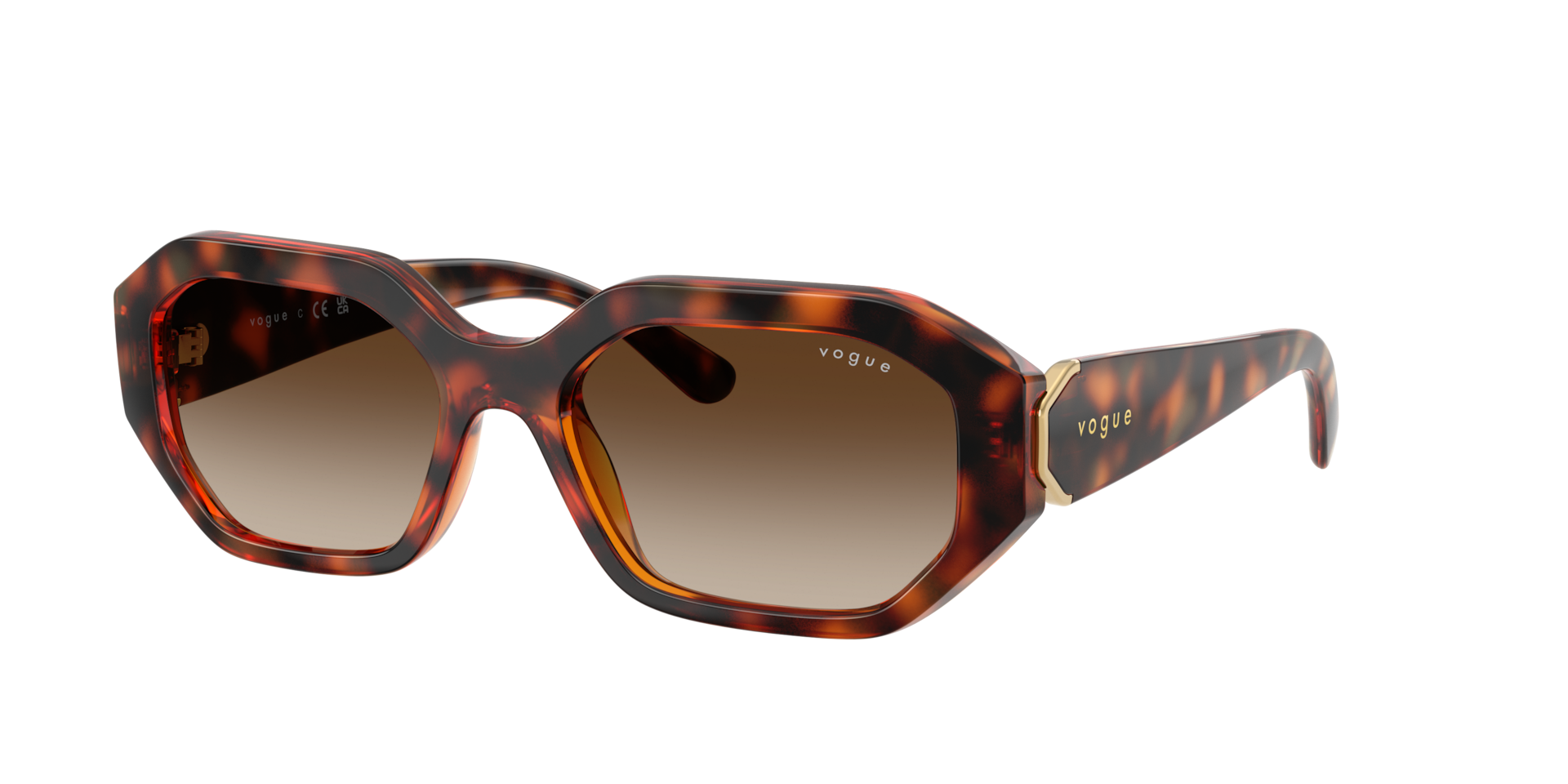 Vogue , Sunglasses, Female, Brown, 54 Mm, Sunglasses - Image 3