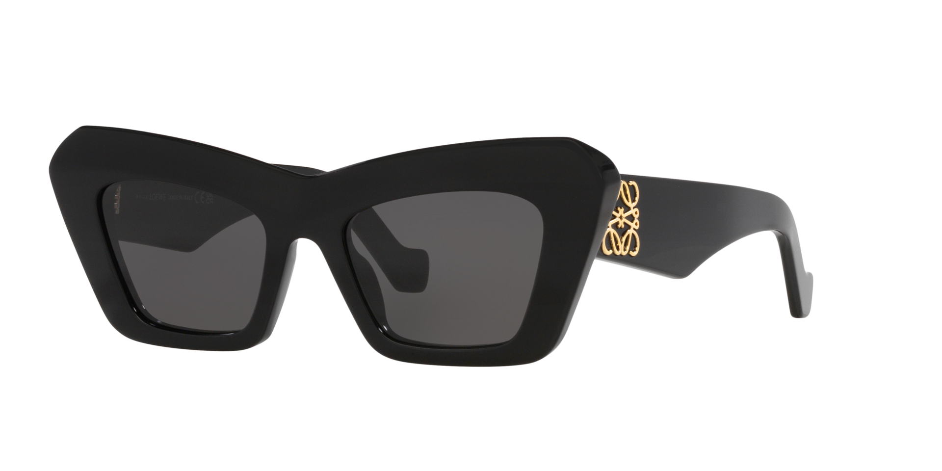 Loewe Femme Sunglass Anagram Lw40036I - Couleur du Monture Noir brillant Couleur de Lentille Gris 245 €
