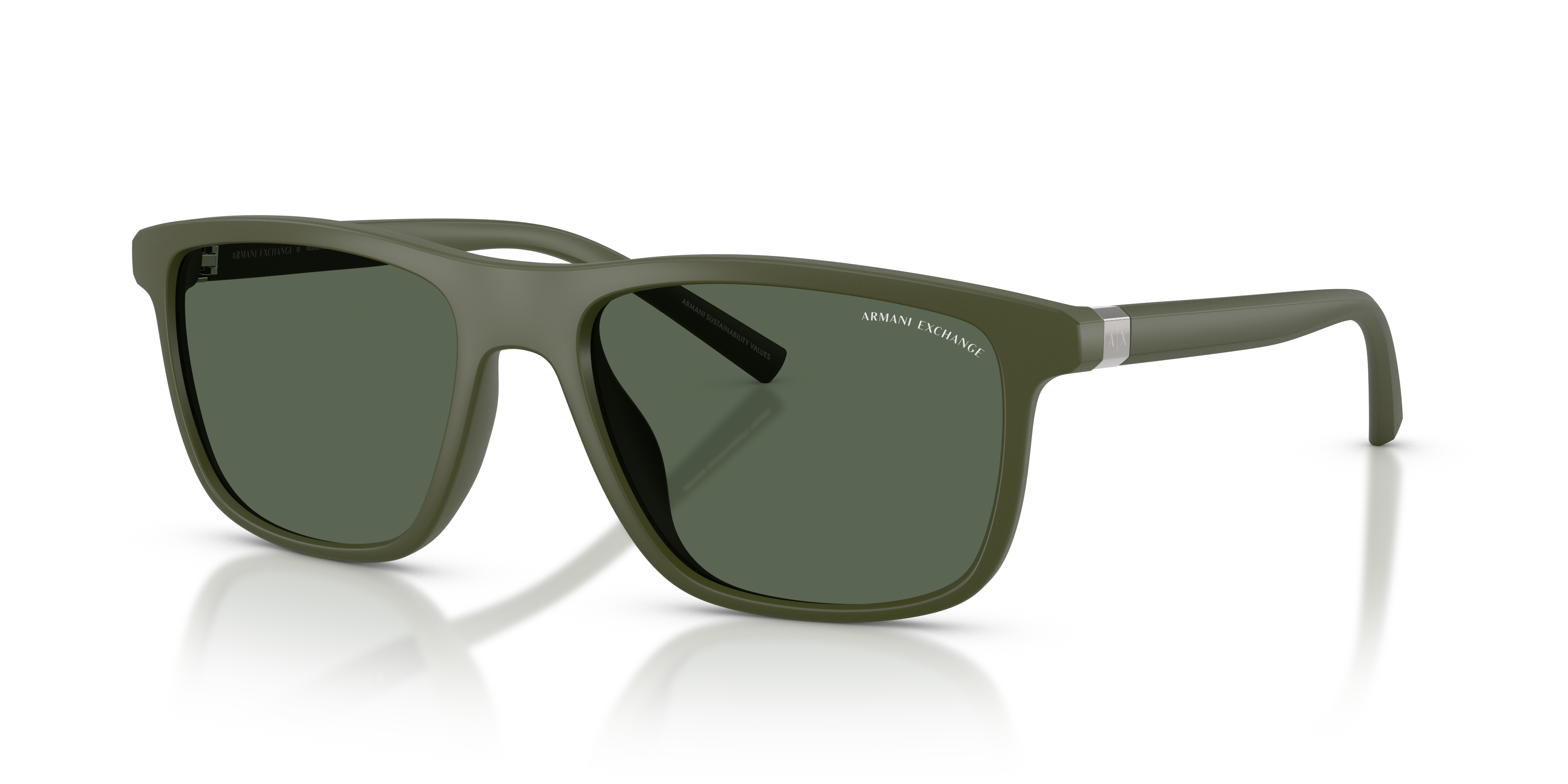 Armani Exchange AX4167SU L (56 - 18) with Green lenses and Green