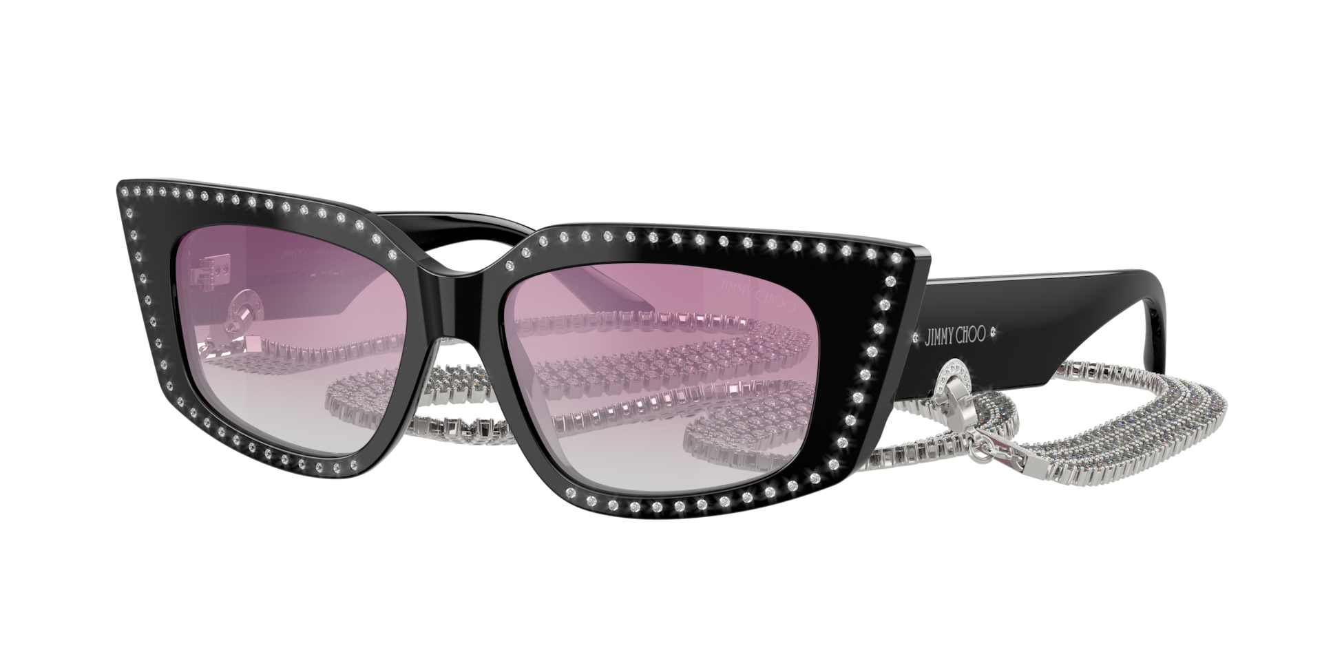 Jimmy Choo JC5033B XS (52 - 16) with Pink lenses and Black frame