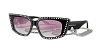 【Junchan】 Jimmy Choo JC5033B XS (52 - 16) with Pink lenses and Black frame