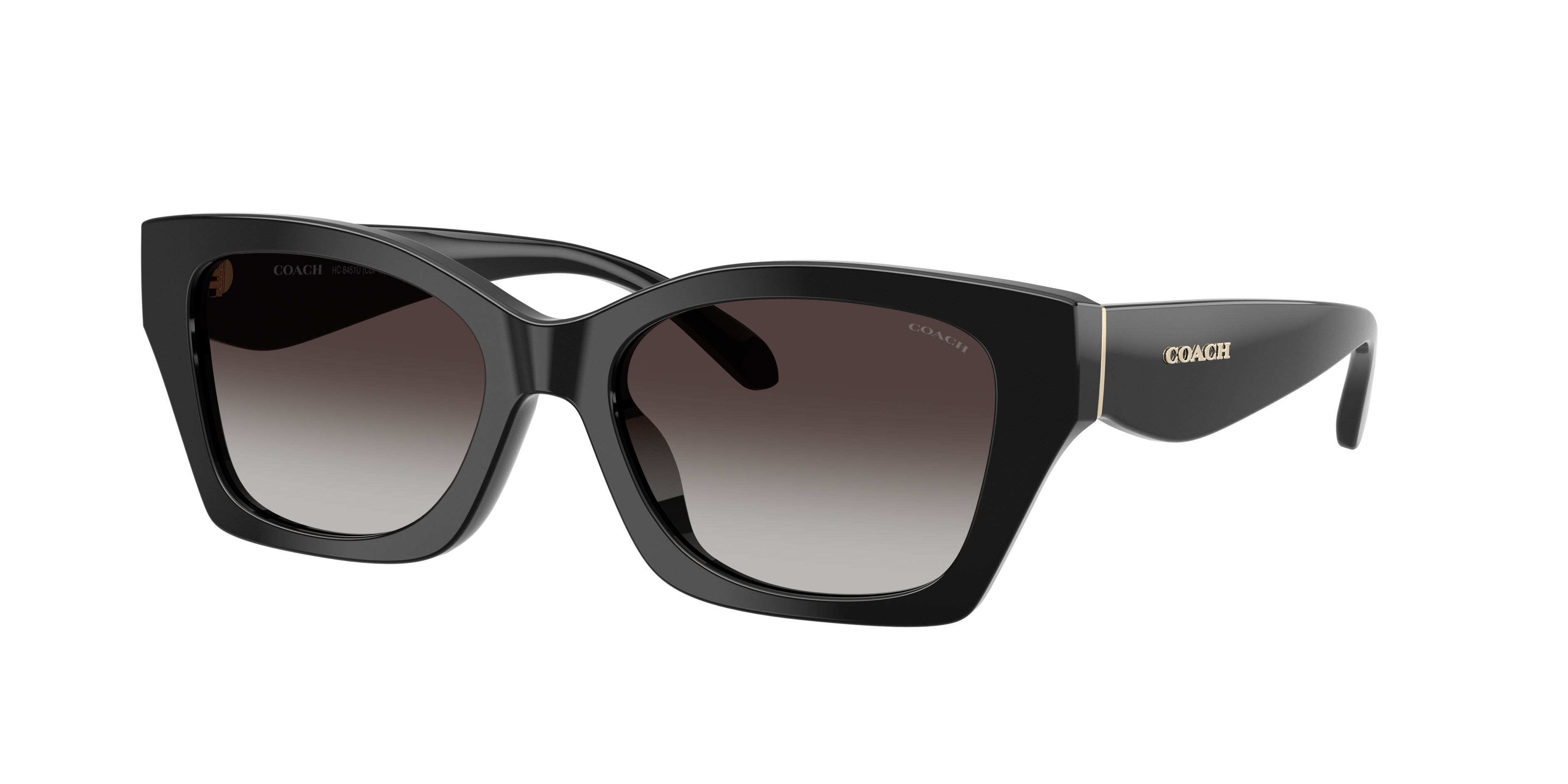 Coach Woman Sunglass CDP49 -  Frame color: Black, Lens color: Grey Gradient