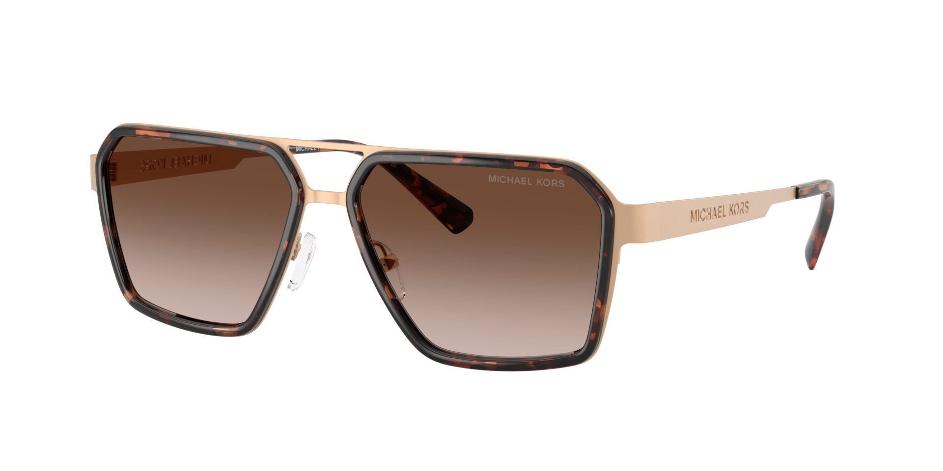 Michael Kors Homme Sunglass Oxford - Couleur du Monture: Beige or, Couleur de Lentille: Dégradé marron