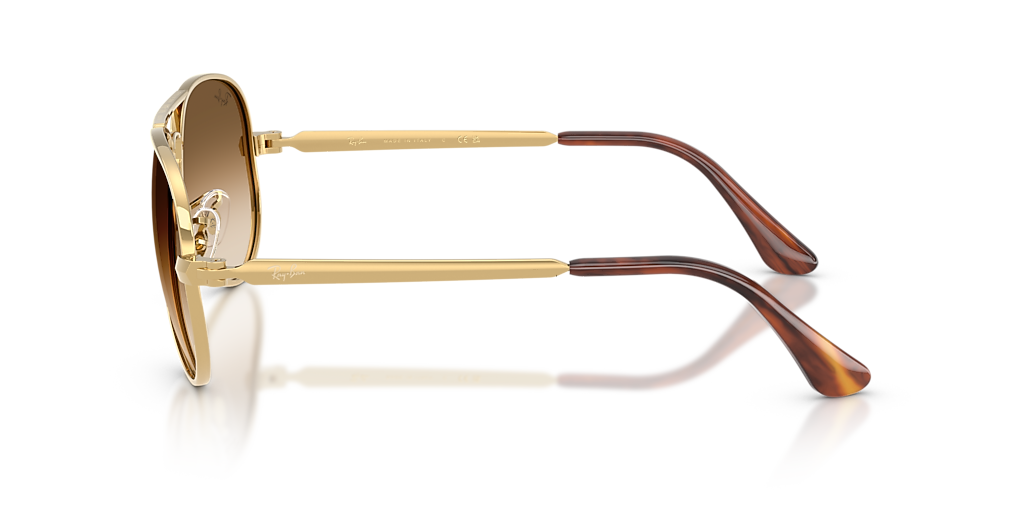 Ray-Ban AVIATOR MAX XXL (62 - 16) with Brown lenses and Gold frame