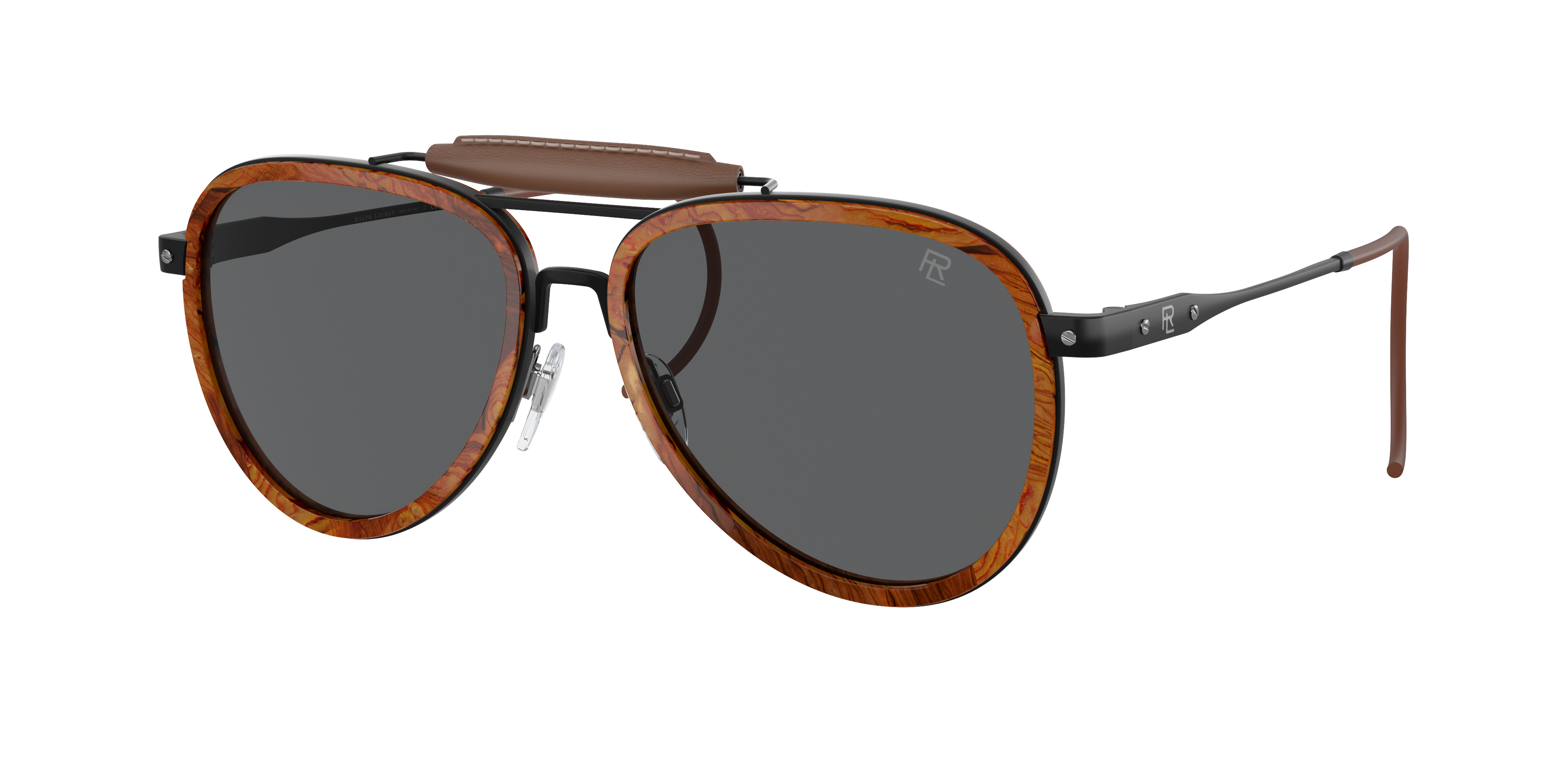 Ralph Lauren The Roadster XXL (58 - 16) with Grey lenses and Brown