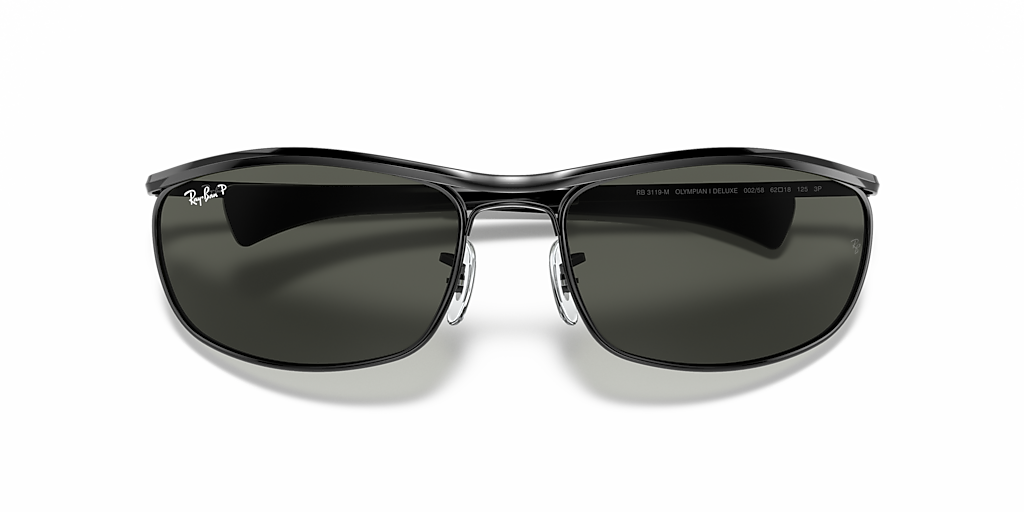 Ray-Ban Olympian I Deluxe L (62 - 18) with Green lenses and Black