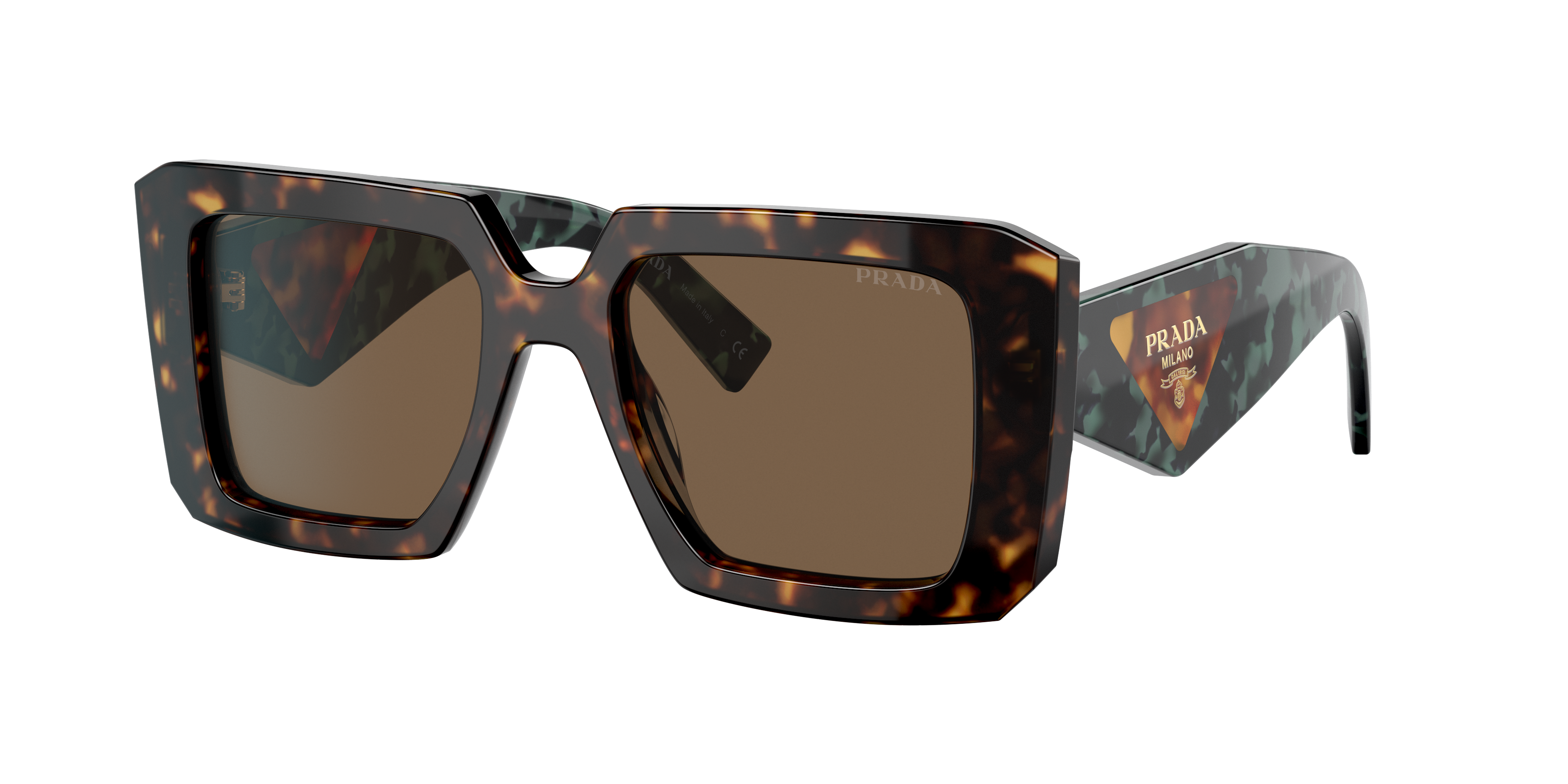 Prada PR 23YS XS (51 - 19) with Brown lenses and Tortoise frame